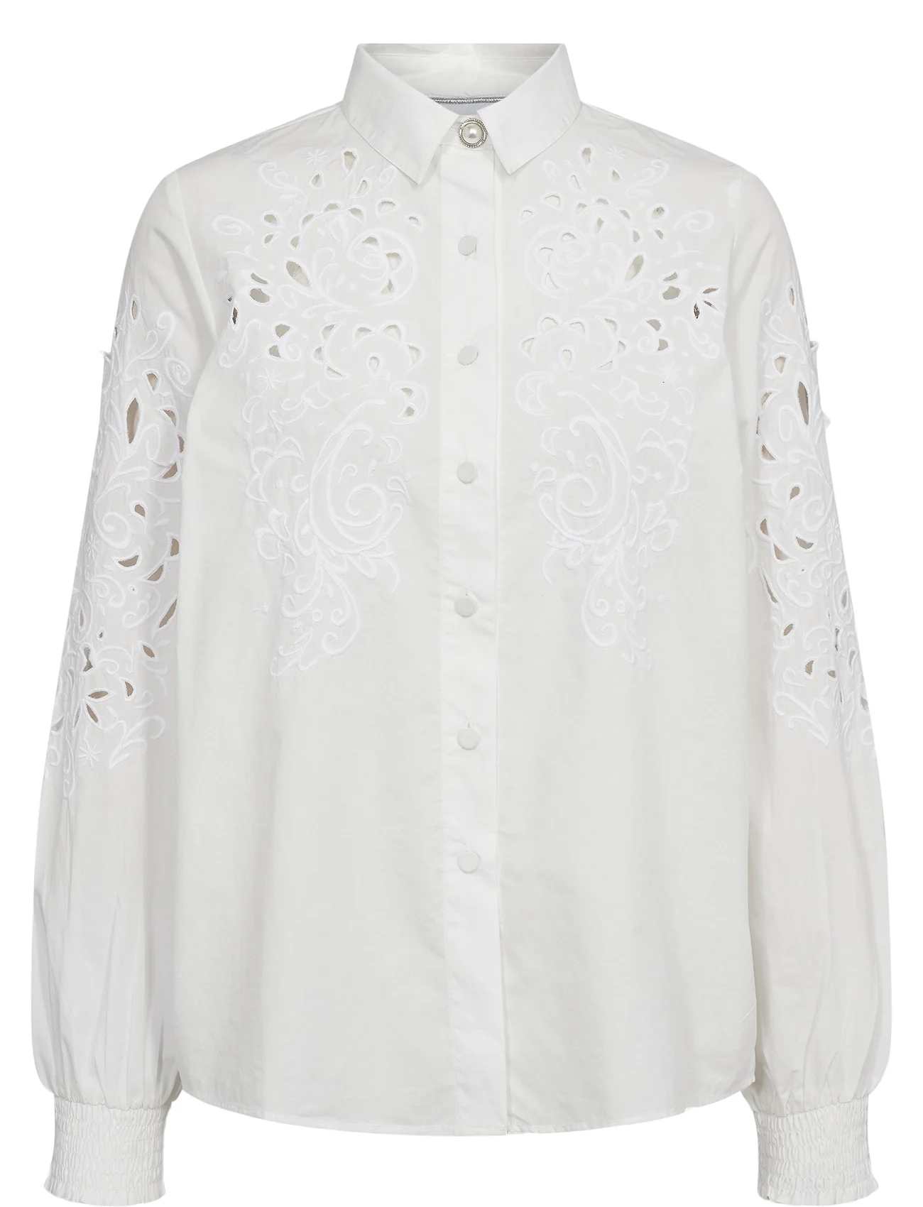 Nümph - NULIMA SHIRT - langærmede skjorter - bright white - 0