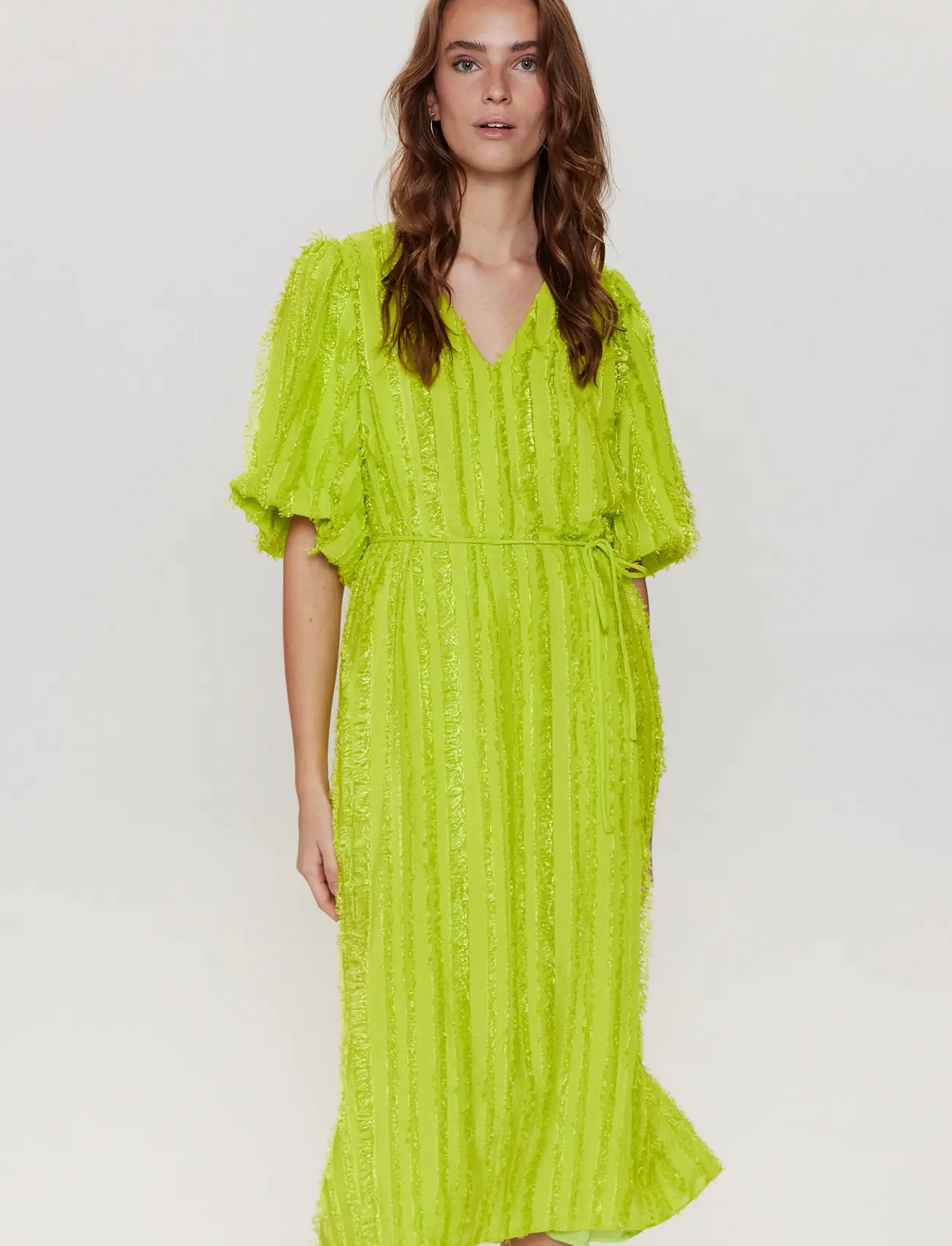 Nümph NUMOLEKO DRESS - Kjoler - ACID LIME / green
