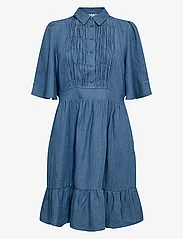Nümph - NUMIO DRESS - summer dresses - light blue denim - 0