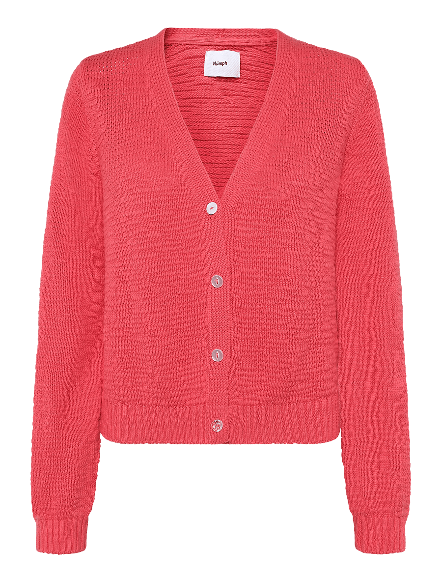 Nümph - NUMIRNA CROPPED CARDIGAN - geranium - 0
