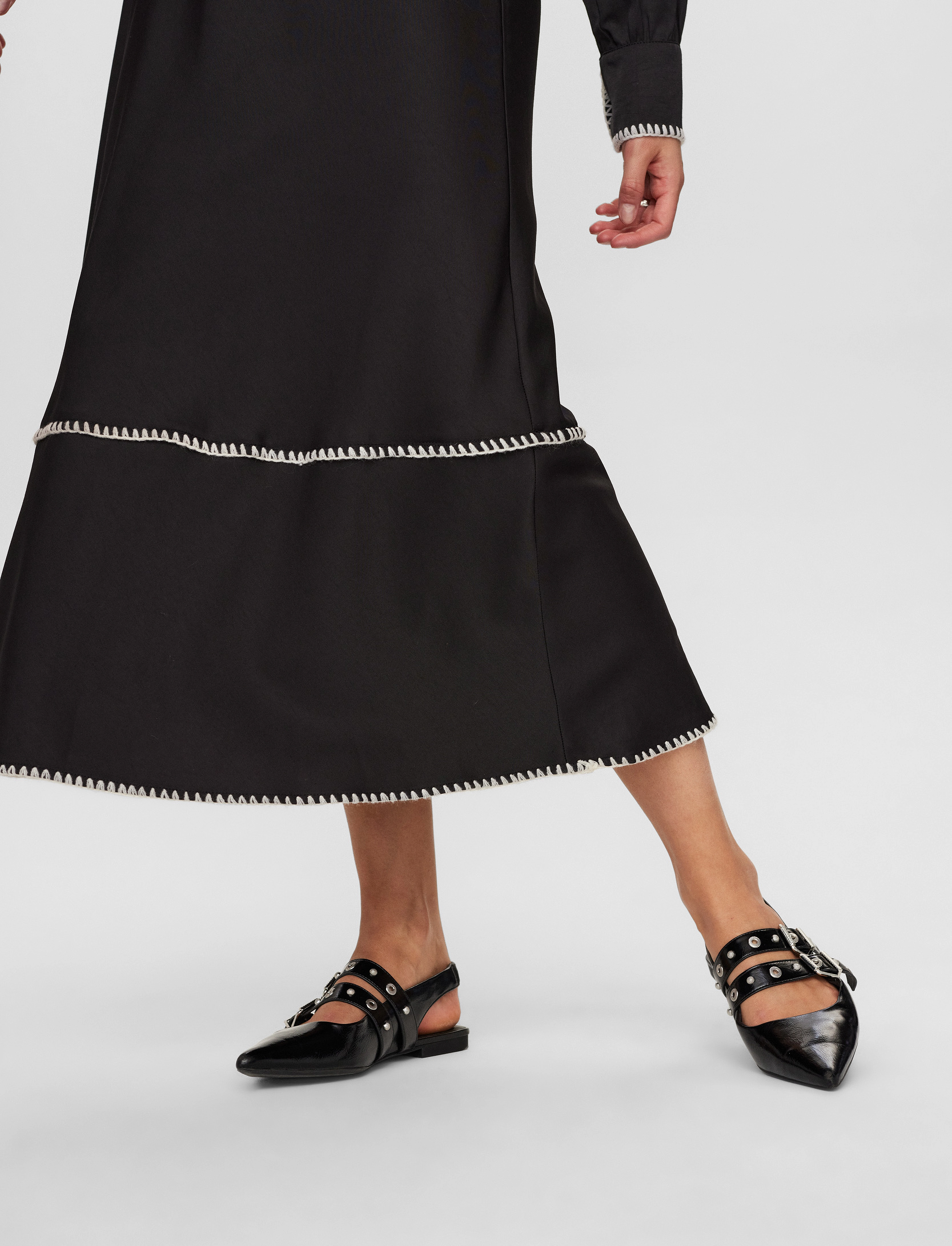 Nümph - NUDARBY SKIRT - maxi röcke - caviar - 5
