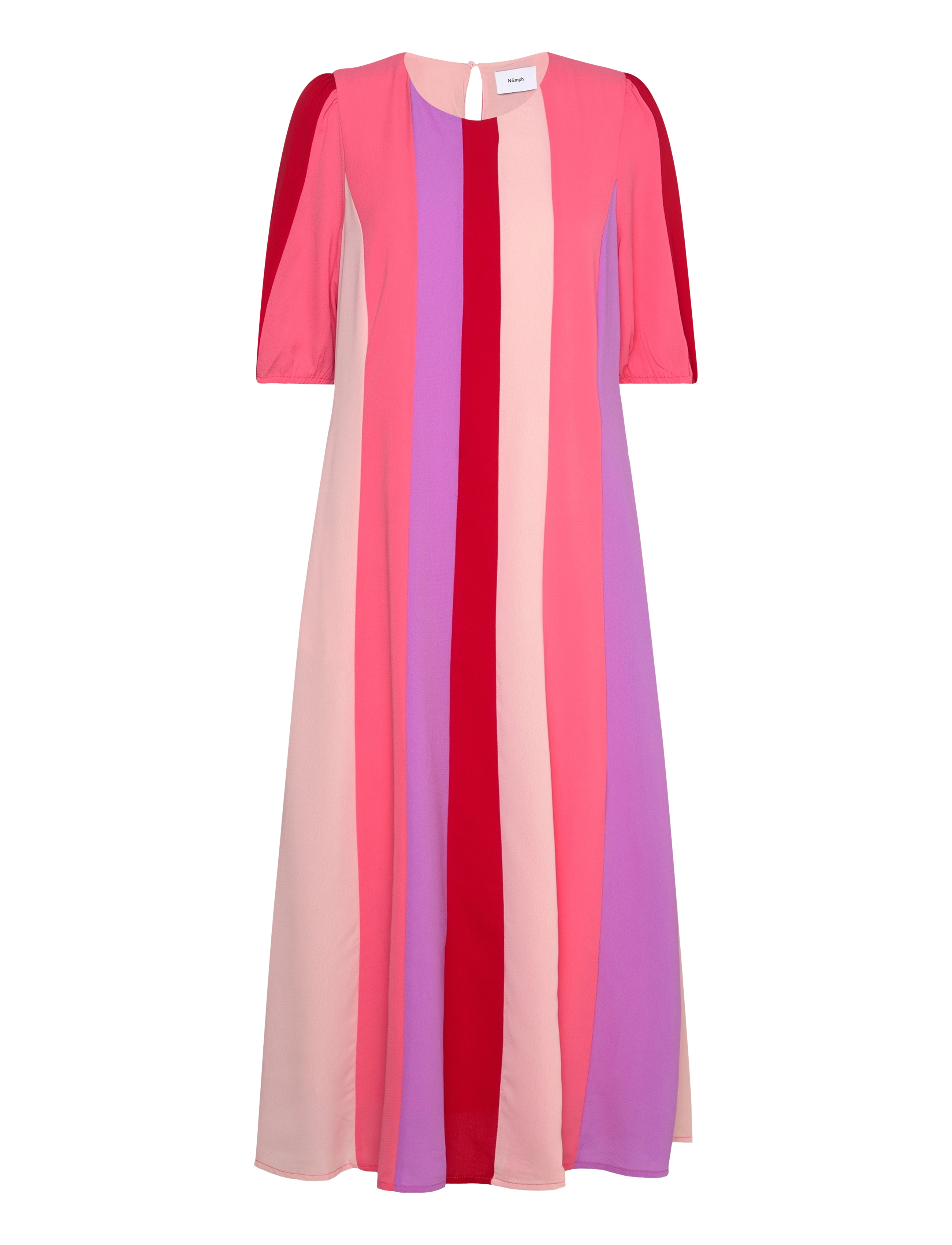 Nümph NUPENELOPE S/S SPRING DRESS - Mekot - ROSEATE SPOONBILL / red