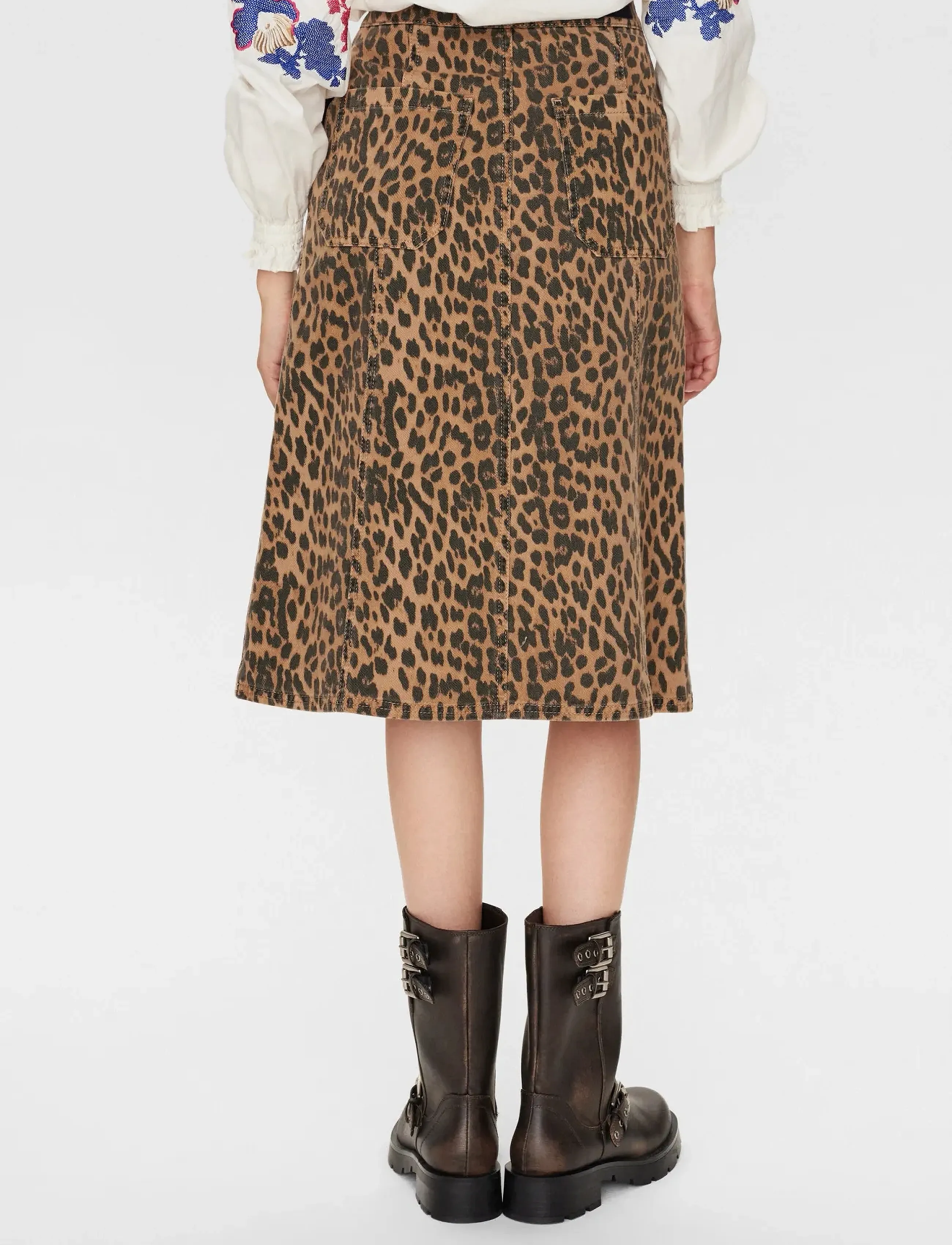 Nümph - NUGIGI SKIRT - midi-röcke - tiger´s eye - 3