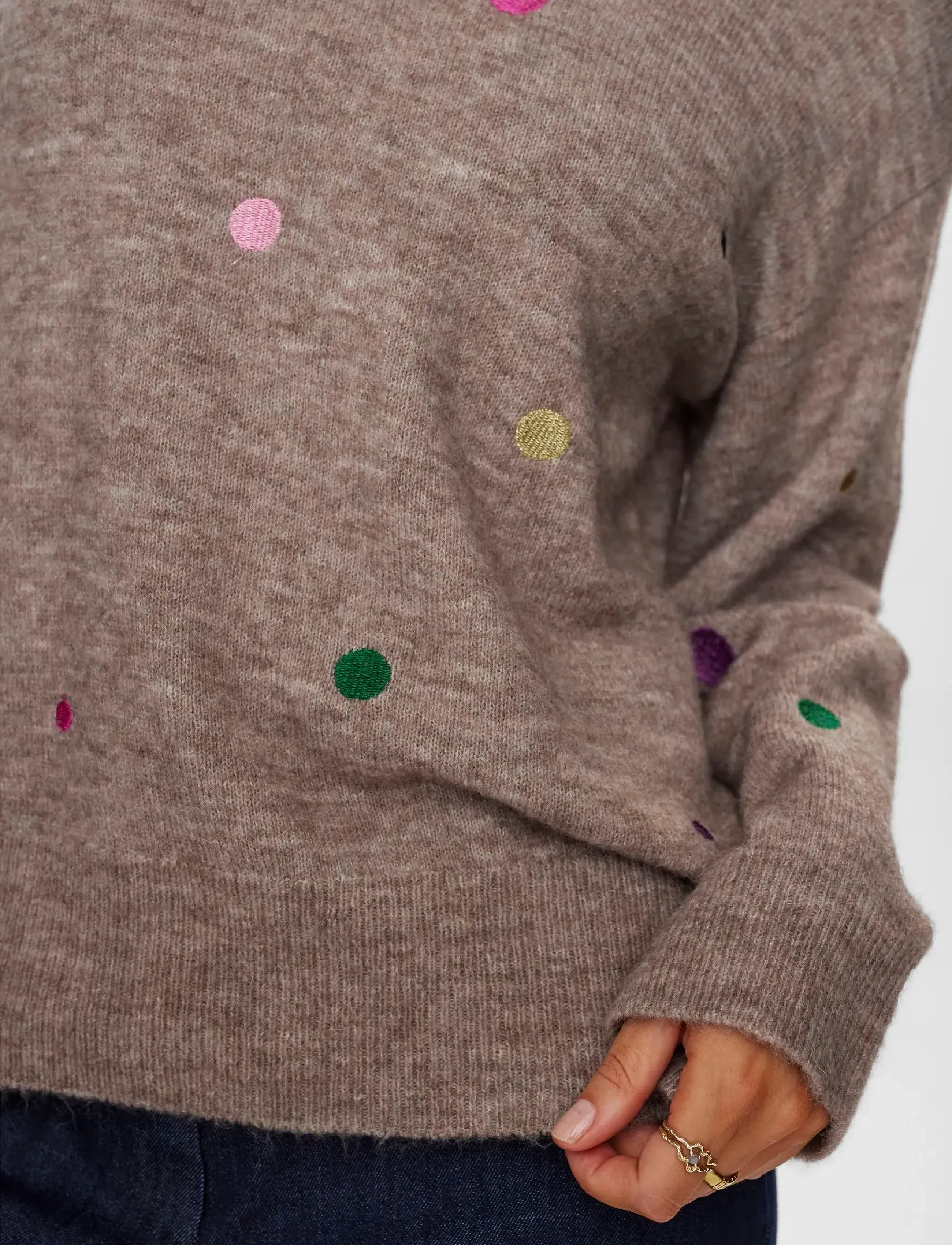 Nümph - NUJASMINE PULLOVER - tröjor - tiger´s eye - 5