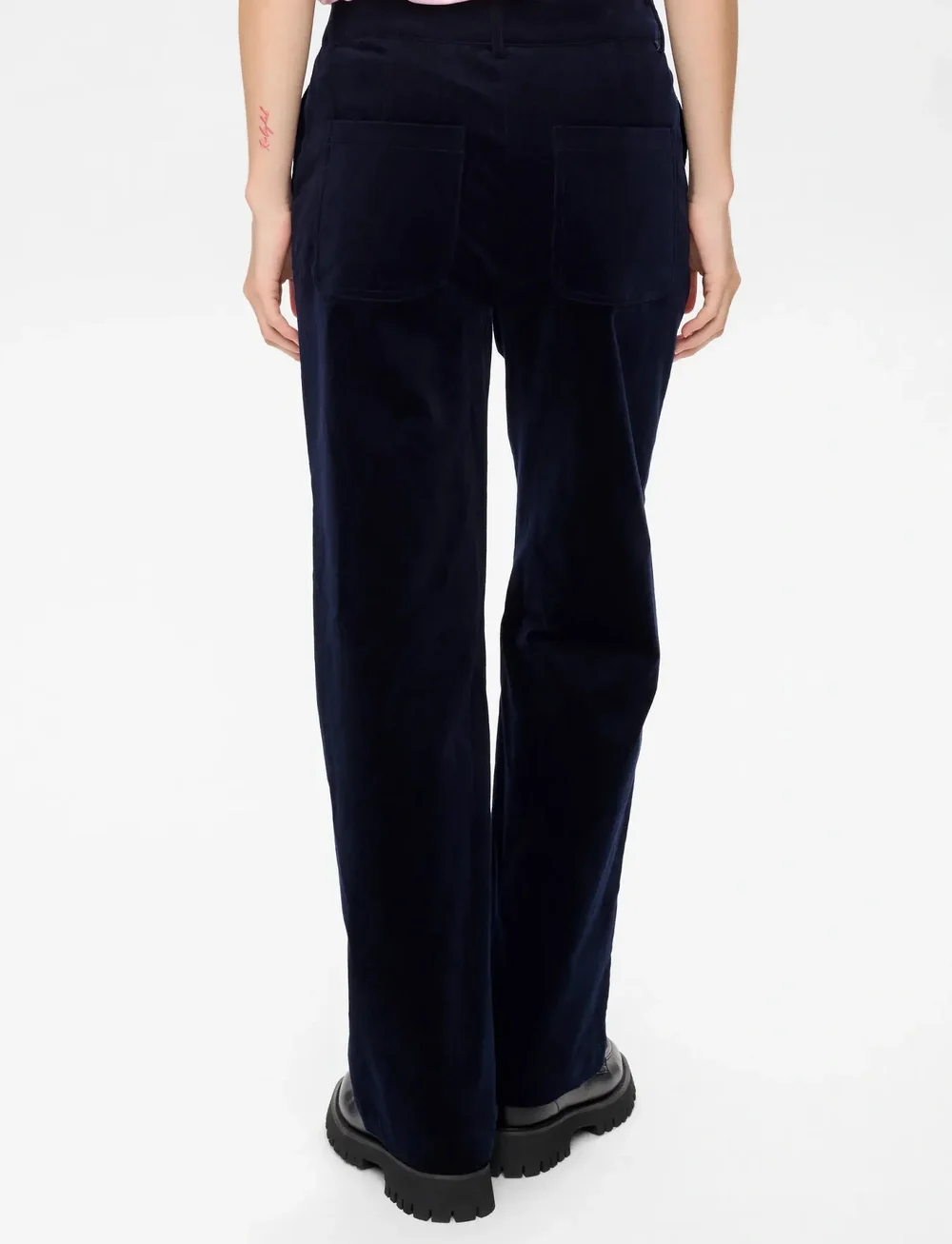Nümph - NUJOANNA PANTS - raka byxor - dark sapphire - 3