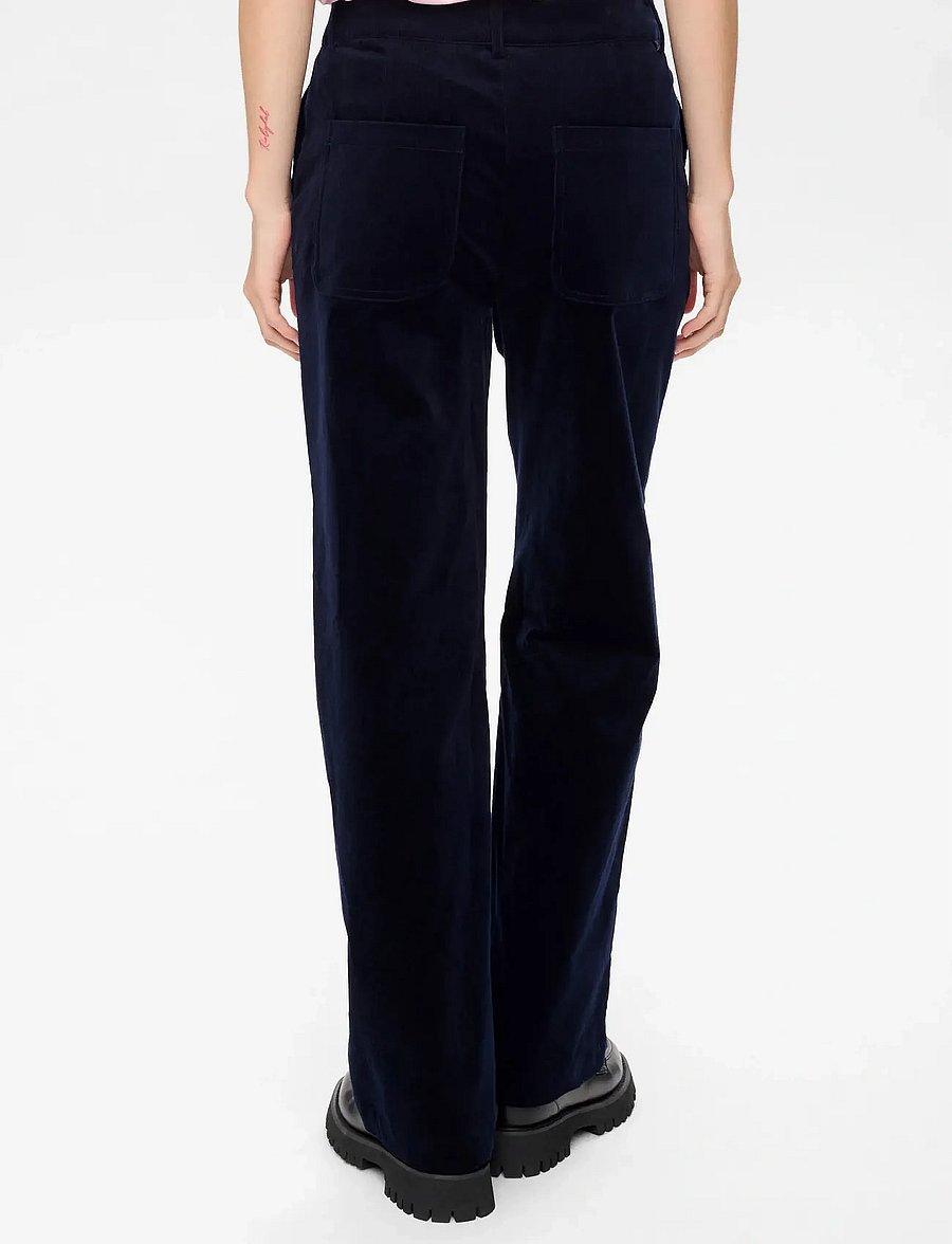 Nümph - NUJOANNA PANTS - bukser med lige ben - dark sapphire - 3