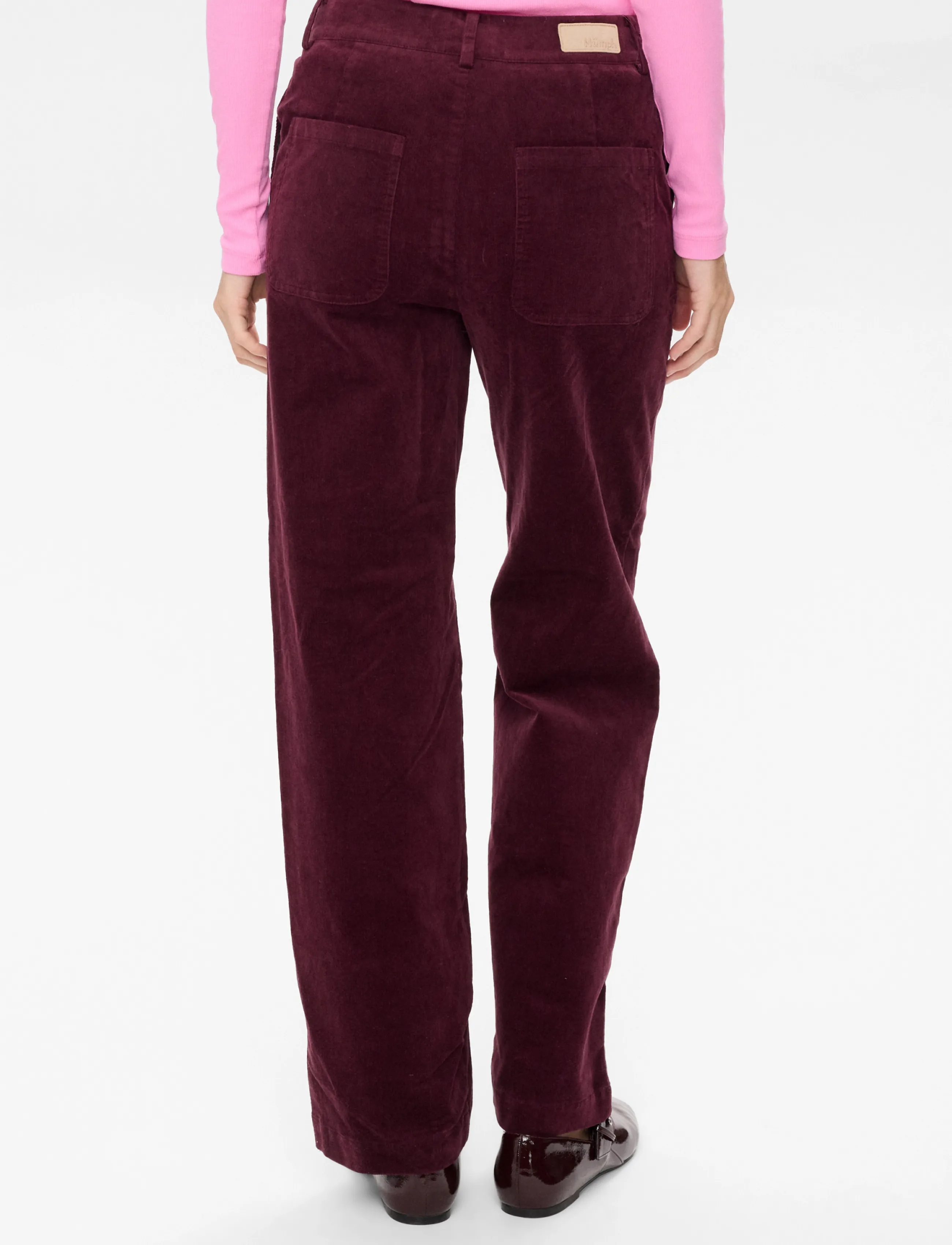 Nümph NUJOANNA PANTS - Riided - WINETASTING / burgundy