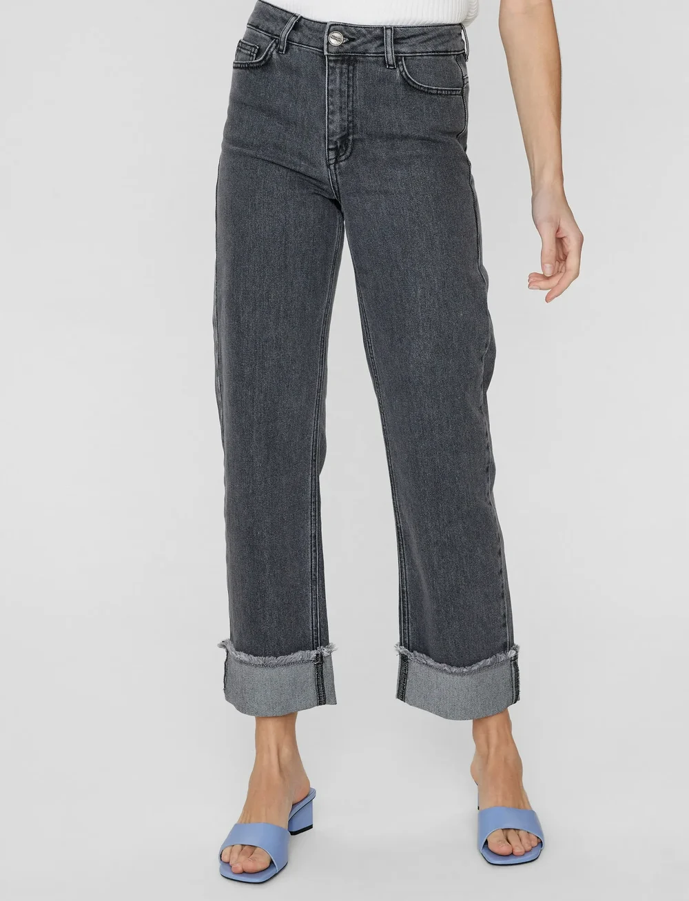 Nümph - NUTORONTO JEANS - DARK GREY - straight jeans - dark grey denim - 1