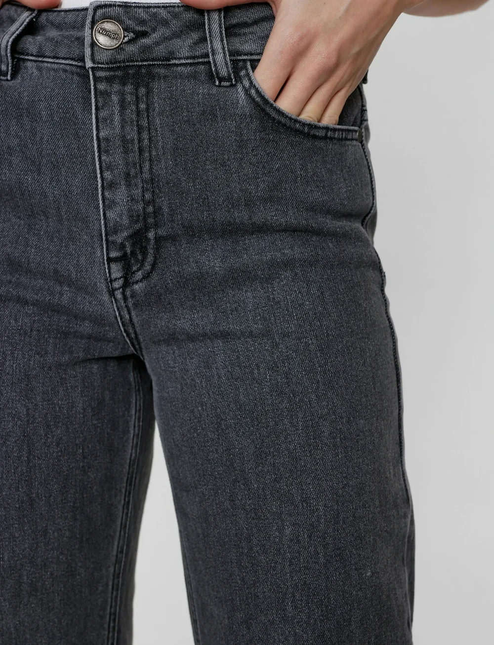 Nümph - NUTORONTO JEANS - DARK GREY - straight jeans - dark grey denim - 4
