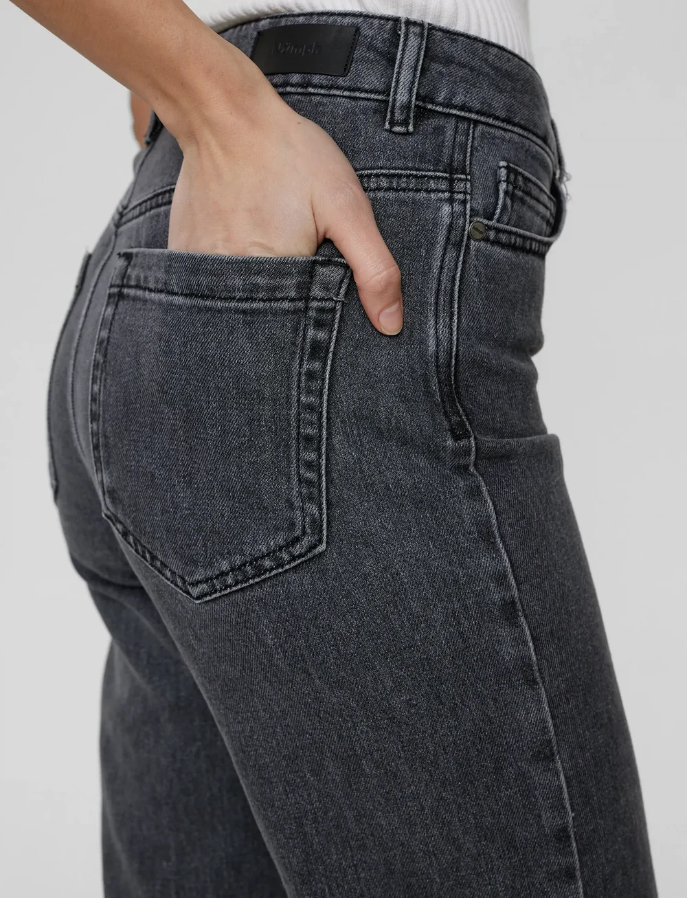 Nümph - NUTORONTO JEANS - DARK GREY - straight jeans - dark grey denim - 5