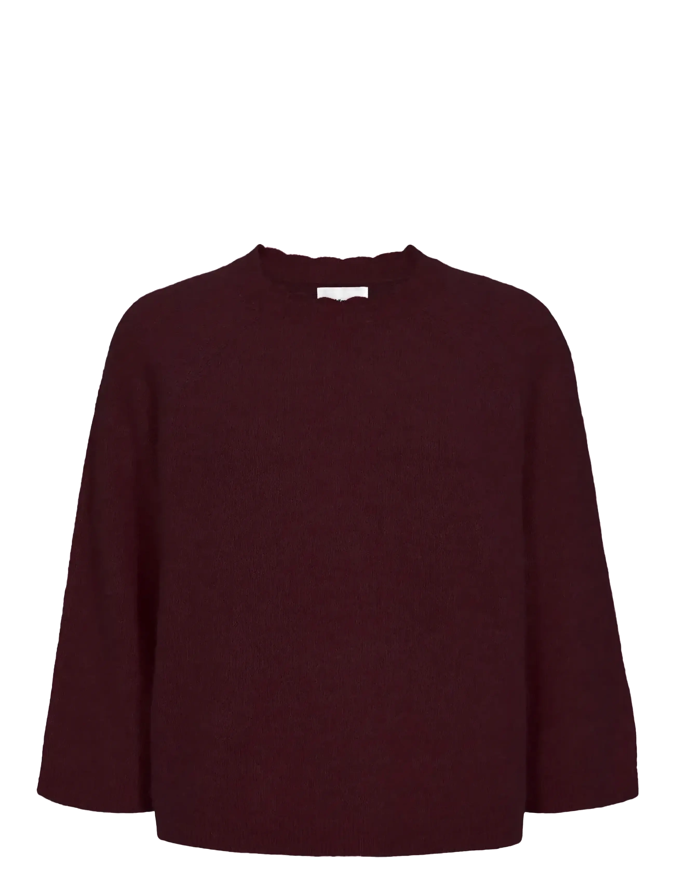 Nümph NURIETTE SELMA PULLOVER - Strickmode - WINETASTING / burgundy