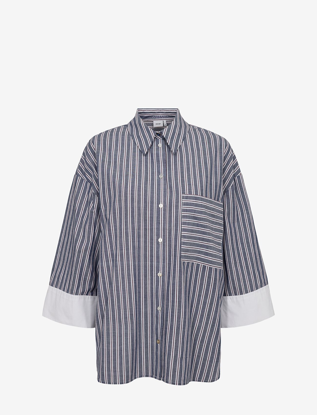 Nümph - NUALLISON SHIRT - short-sleeved shirts - dark sapphire - 0