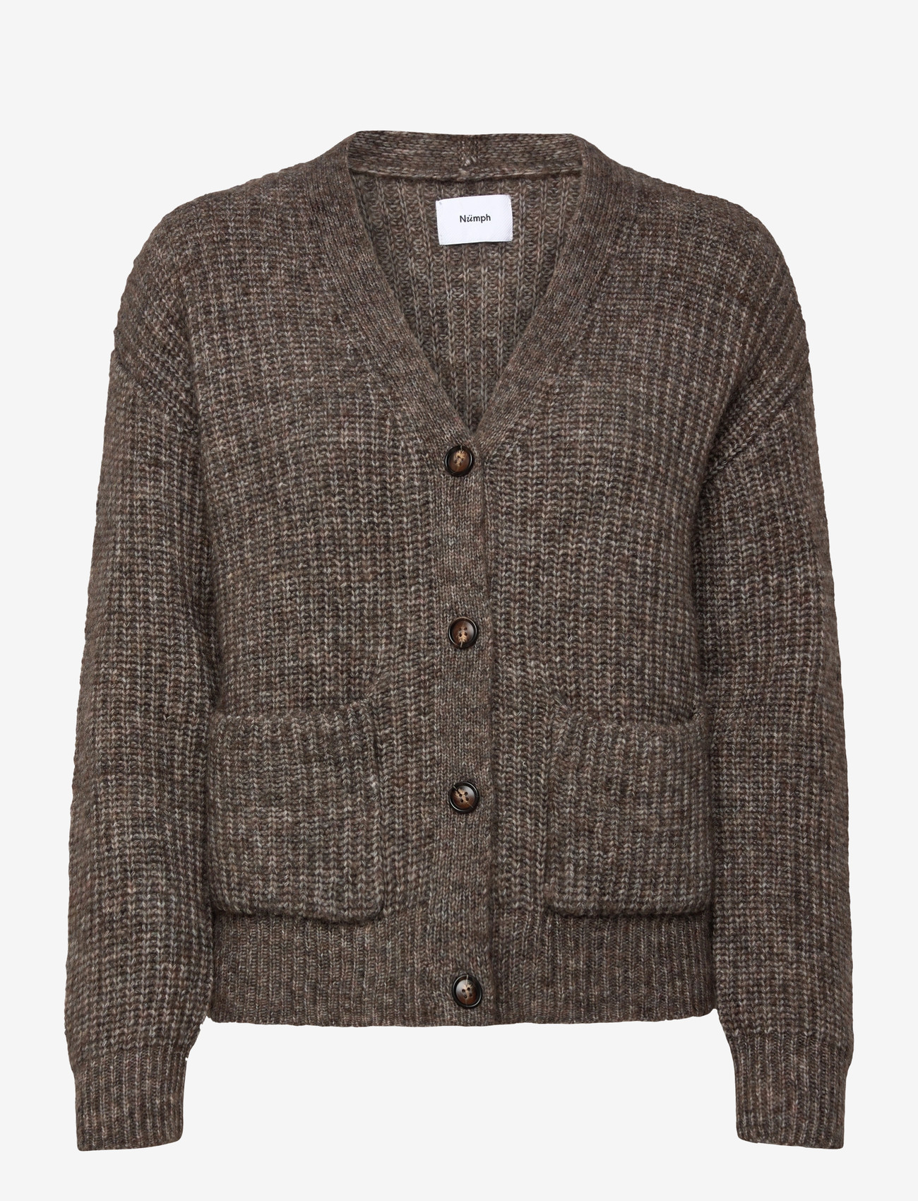 Nümph - NUZINDI SHORT CARDIGAN - cardigans - dark earth - 1