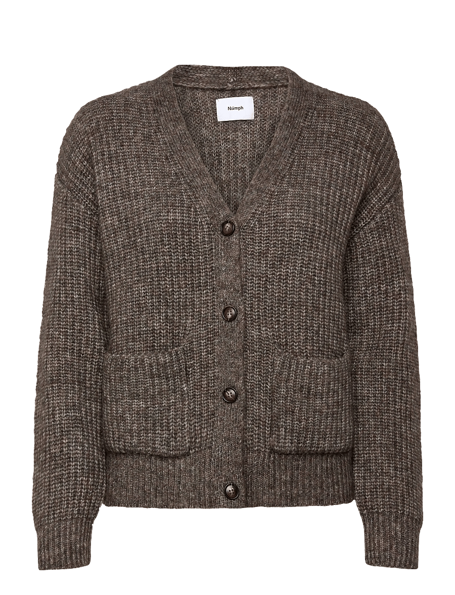Nümph - NUZINDI SHORT CARDIGAN - koftor - dark earth - 1