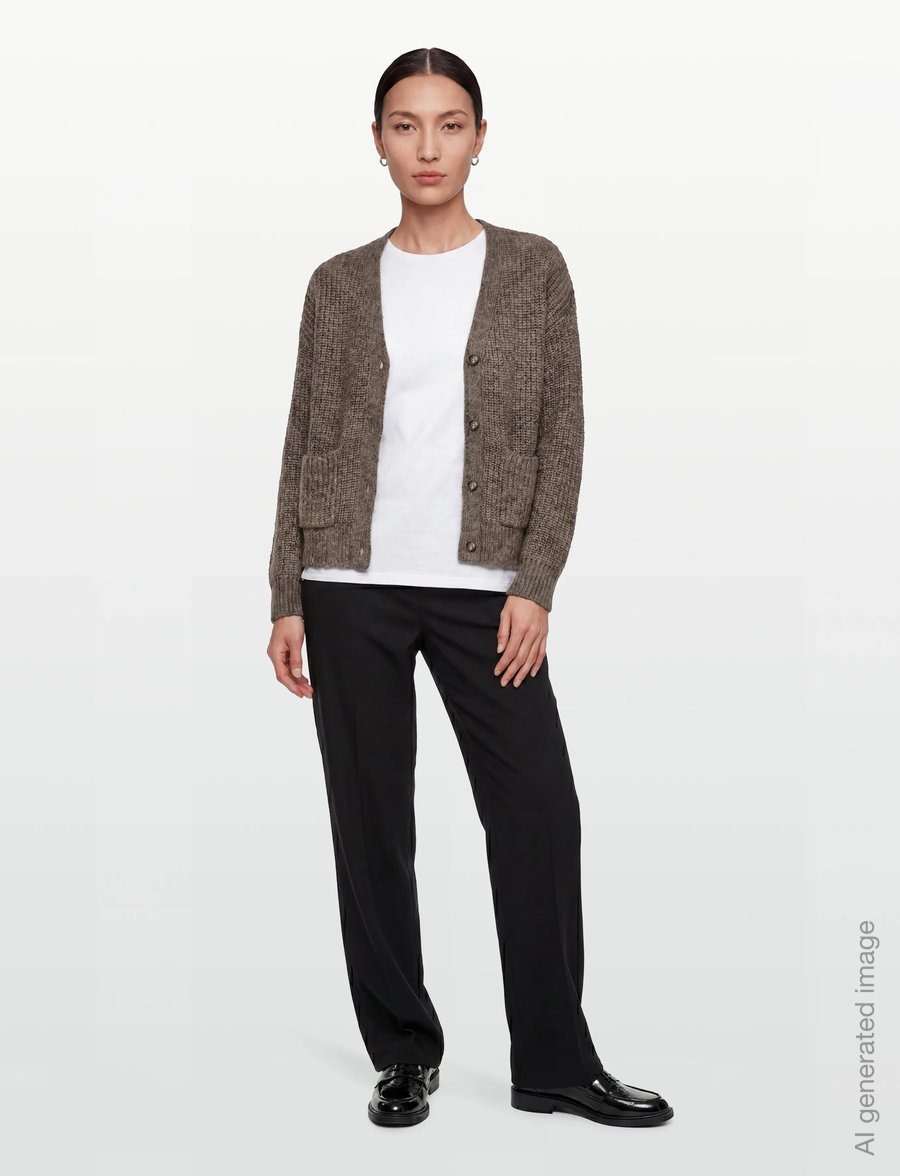 Nümph - NUZINDI SHORT CARDIGAN - koftor - dark earth - 0