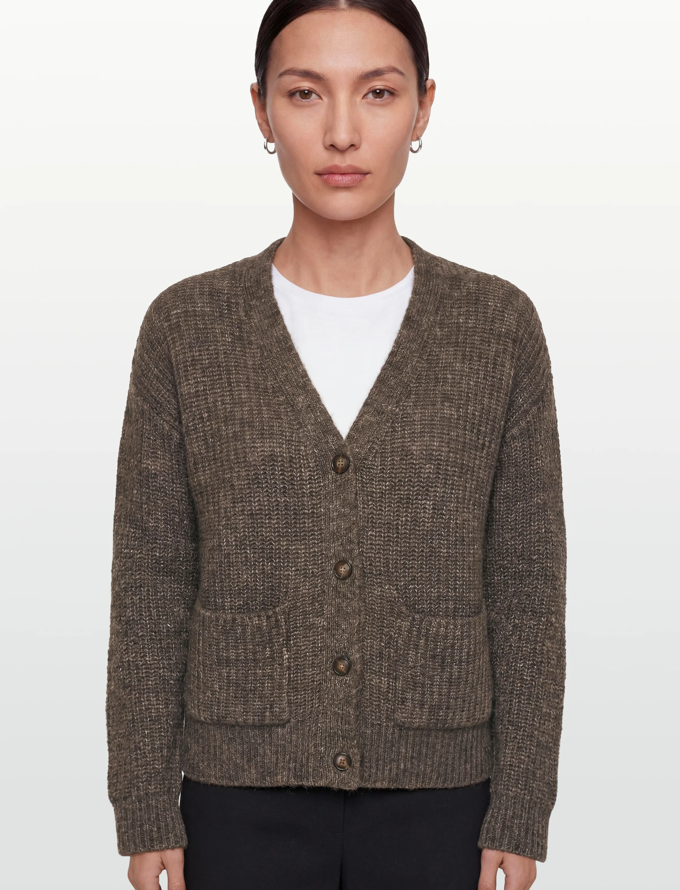 Nümph - NUZINDI SHORT CARDIGAN - gilets - dark earth - 3