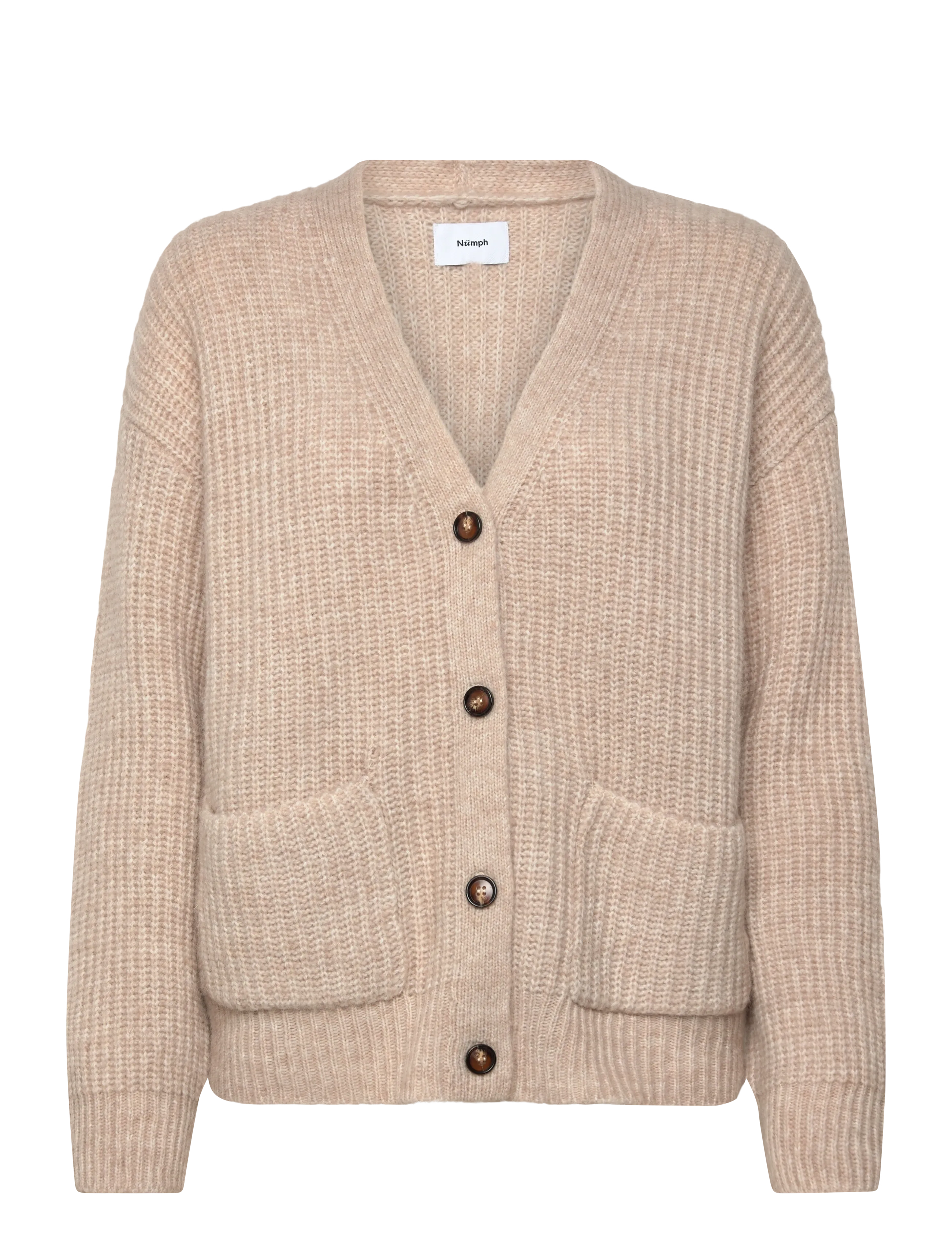 Nümph NUZINDI SHORT CARDIGAN - Strickmode - SUN KISS / beige