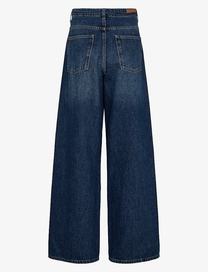 Nümph - NUBROOKLYN JEANS - DARK BLUE - brede jeans - dark blue denim - 1