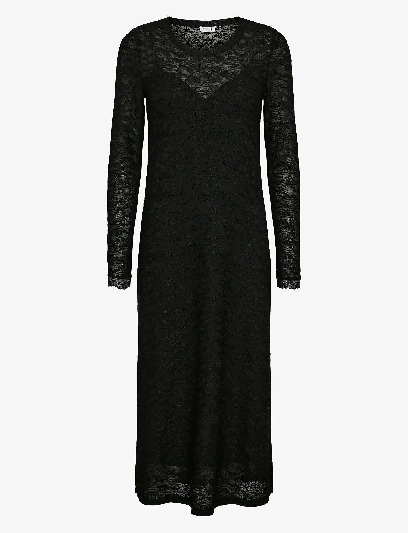 Nümph - NUELLINOR DRESS - maxi dresses - caviar - 0