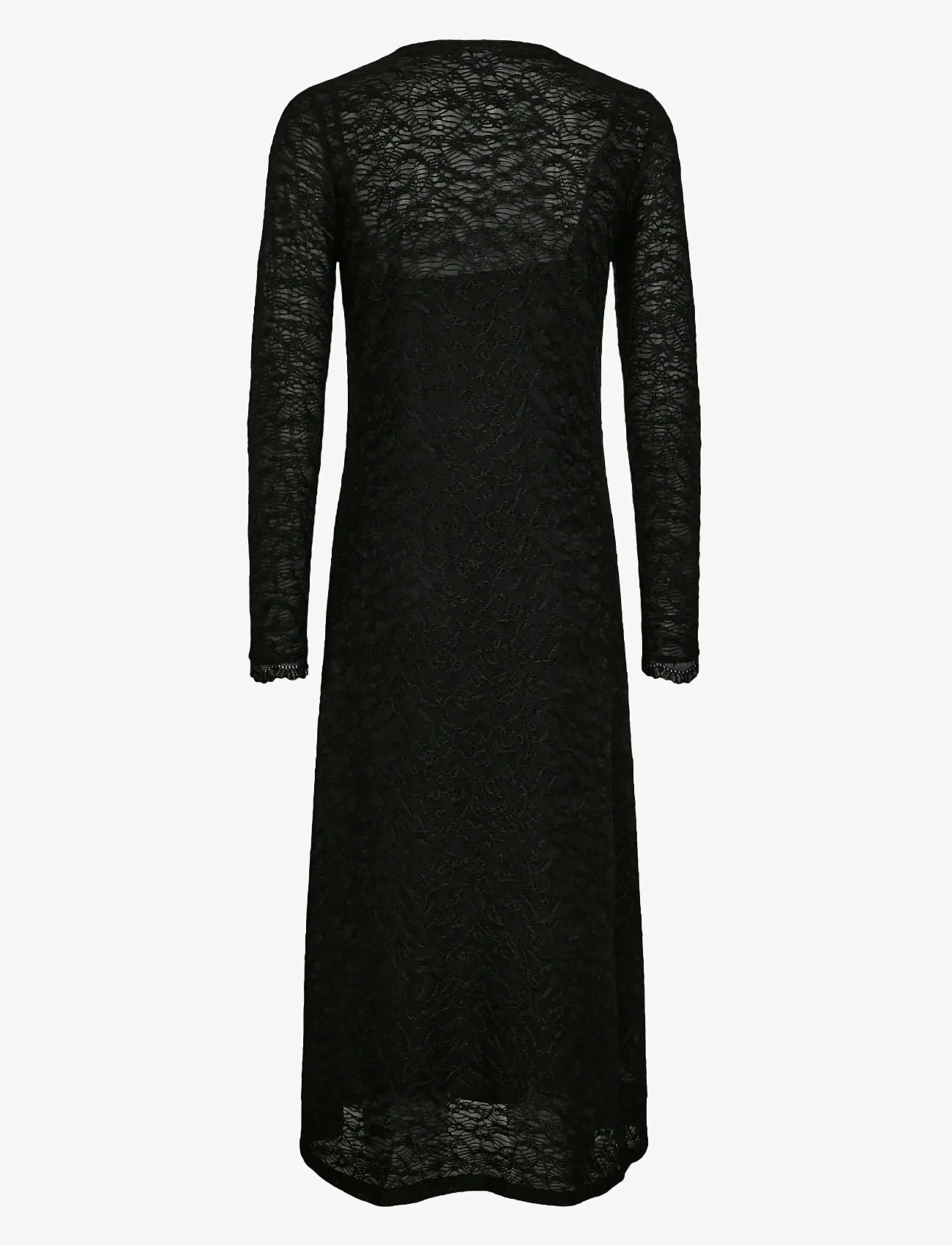 Nümph - NUELLINOR DRESS - maxi dresses - caviar - 1