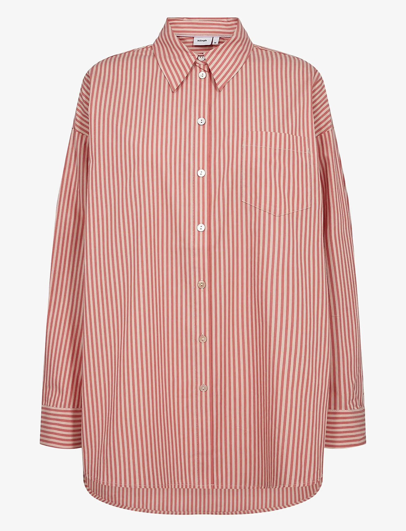 Nümph - NUHAILEY SHIRT W/O STONES - langærmede skjorter - cayenne - 1