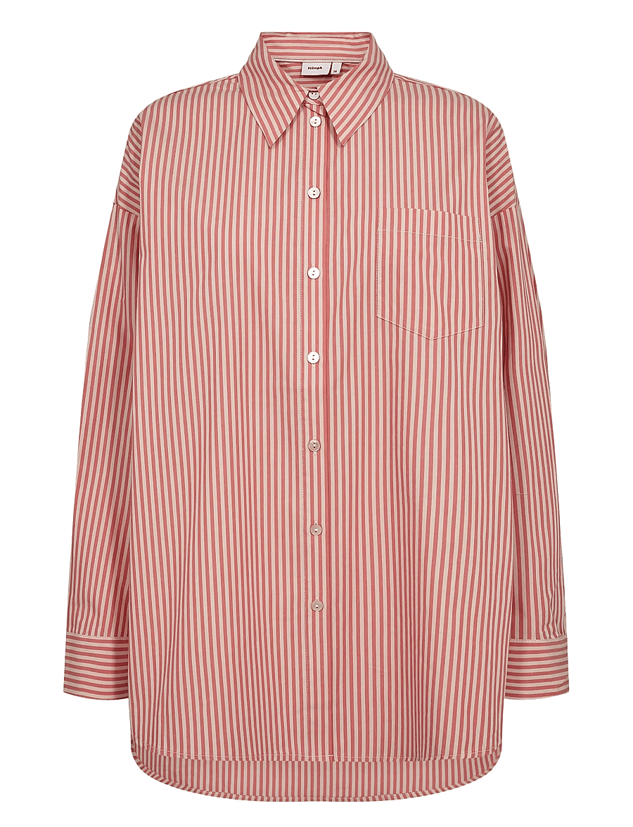 Nümph - NUHAILEY SHIRT W/O STONES - langärmlige hemden - cayenne - 1
