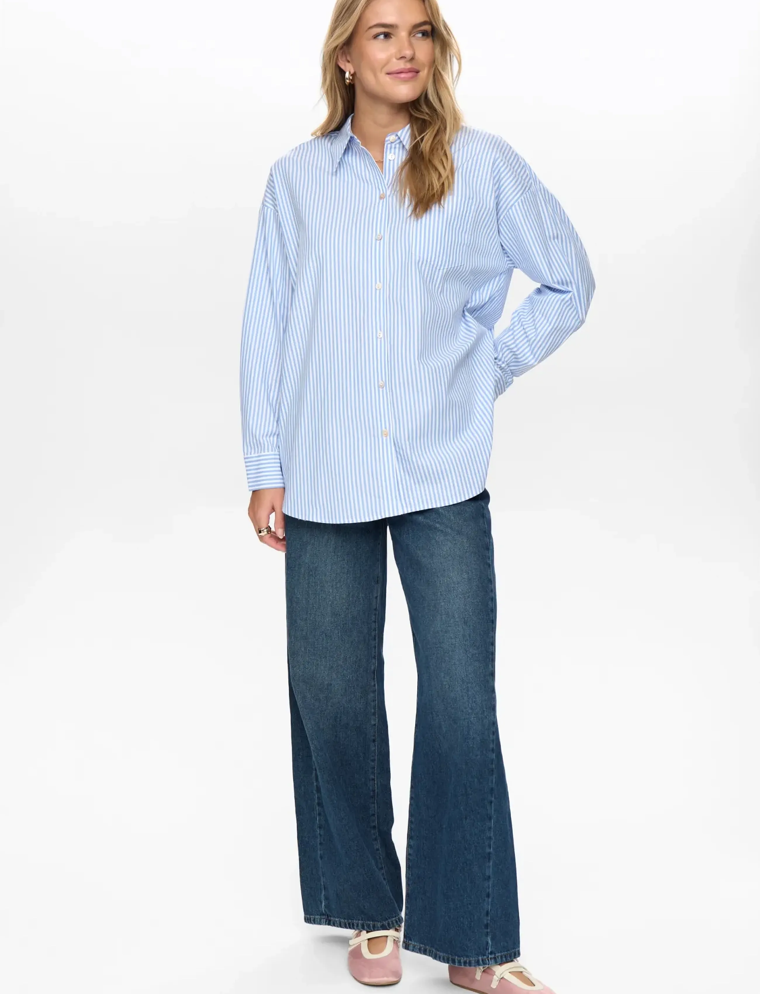 Nümph - NUHAILEY SHIRT W/O STONES - langærmede skjorter - hydrangea - 3