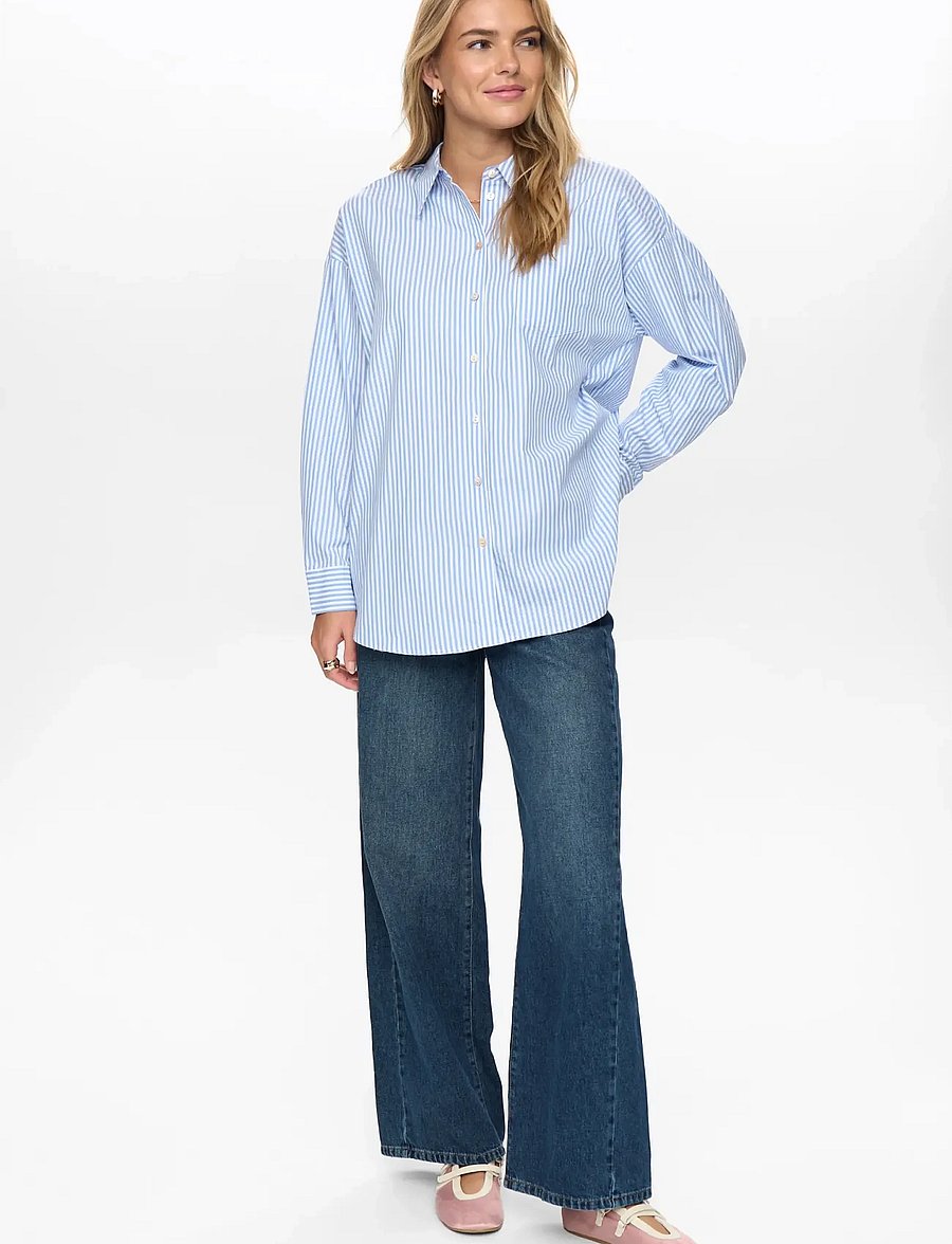 Nümph - NUHAILEY SHIRT W/O STONES - langärmlige hemden - hydrangea - 3
