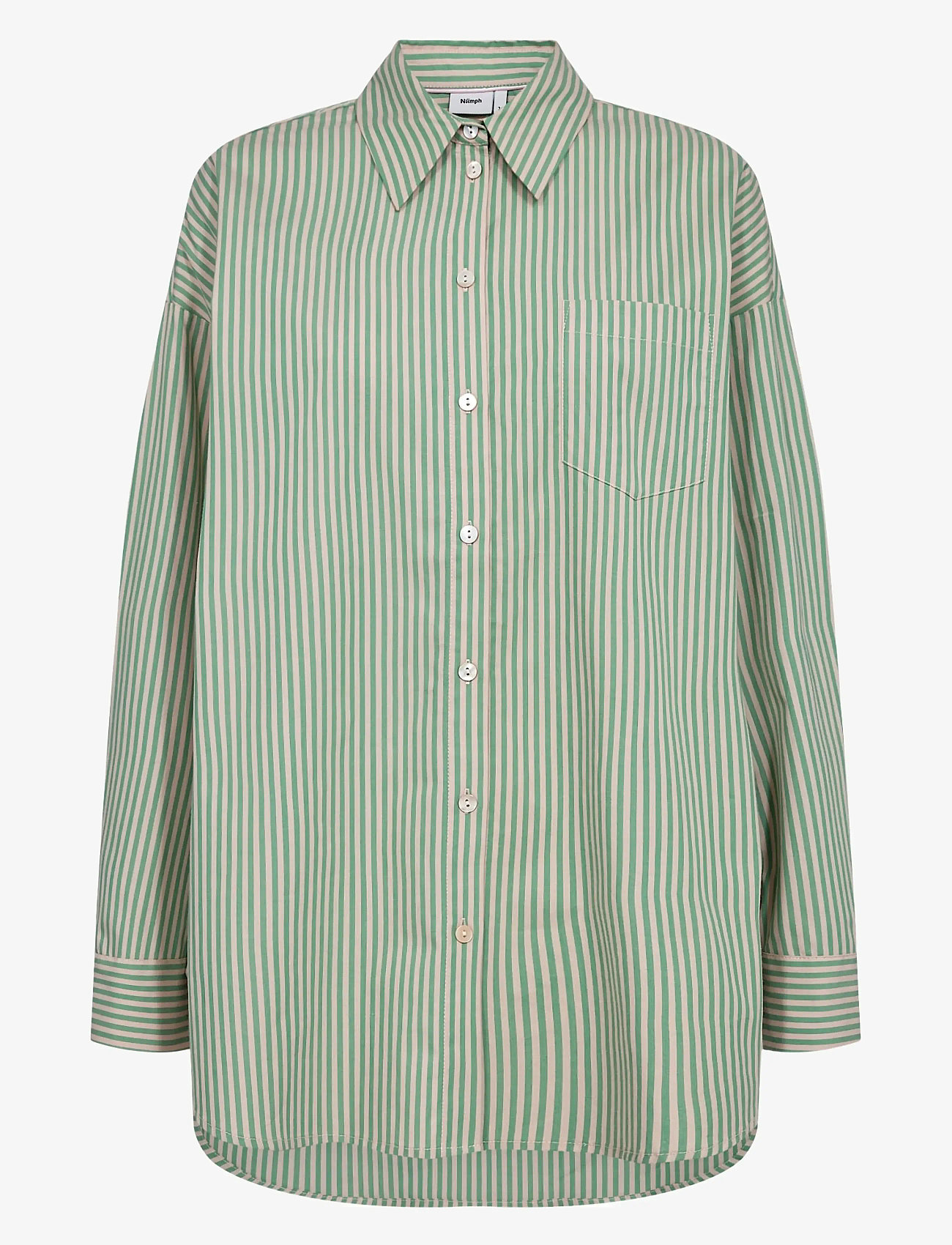 Nümph - NUHAILEY SHIRT W/O STONES - langærmede skjorter - vibrant green - 1