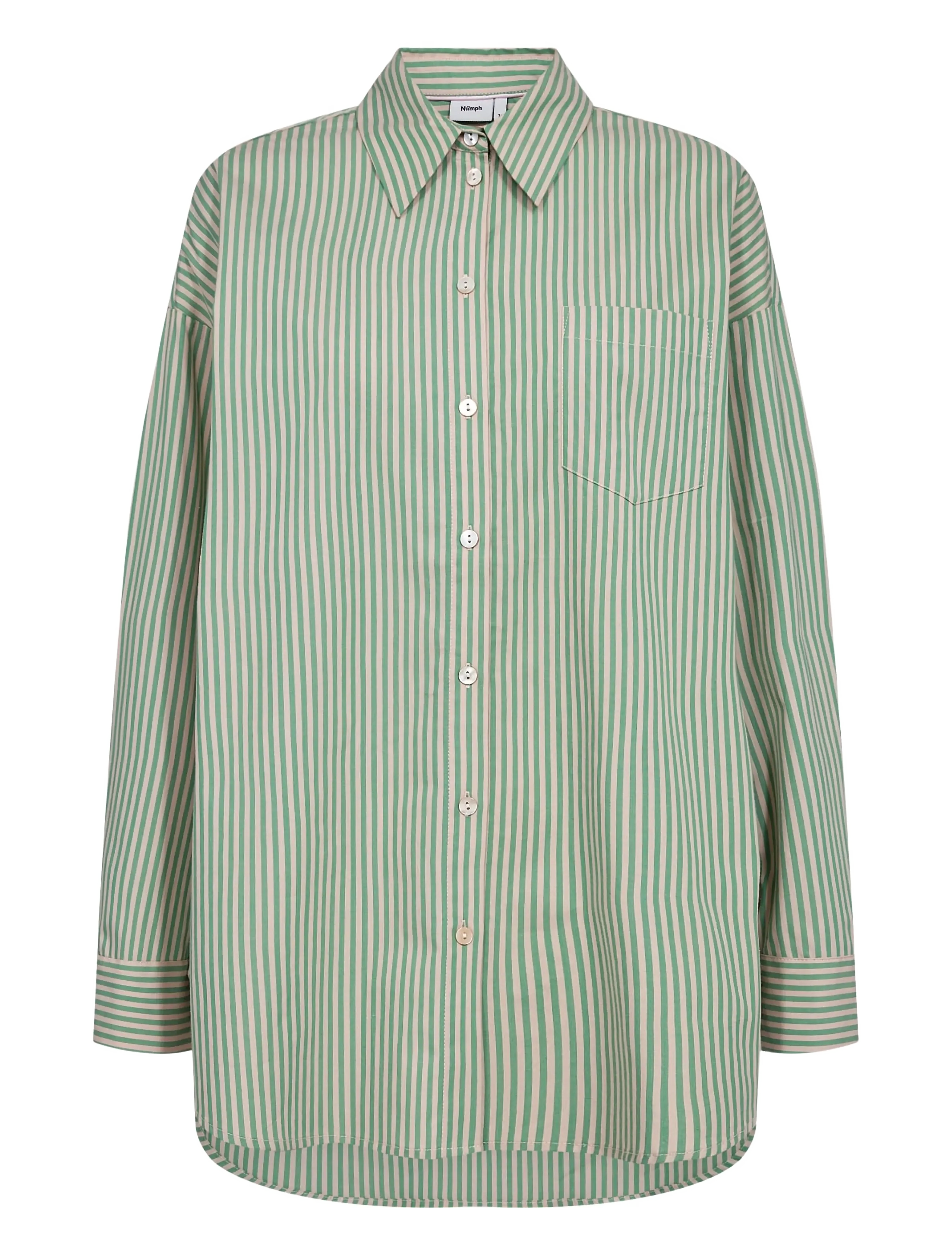 Nümph NUHAILEY SHIRT W/O STONES - Tøj - VIBRANT GREEN / green