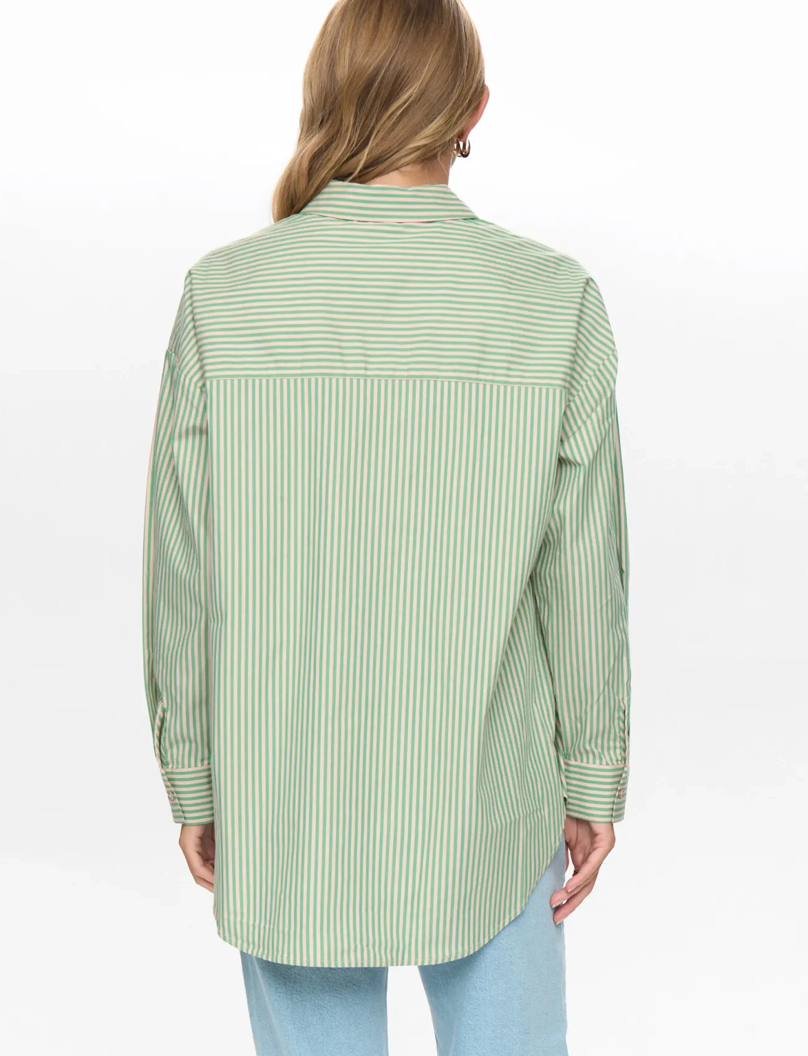 Nümph - NUHAILEY SHIRT W/O STONES - langärmlige hemden - vibrant green - 3