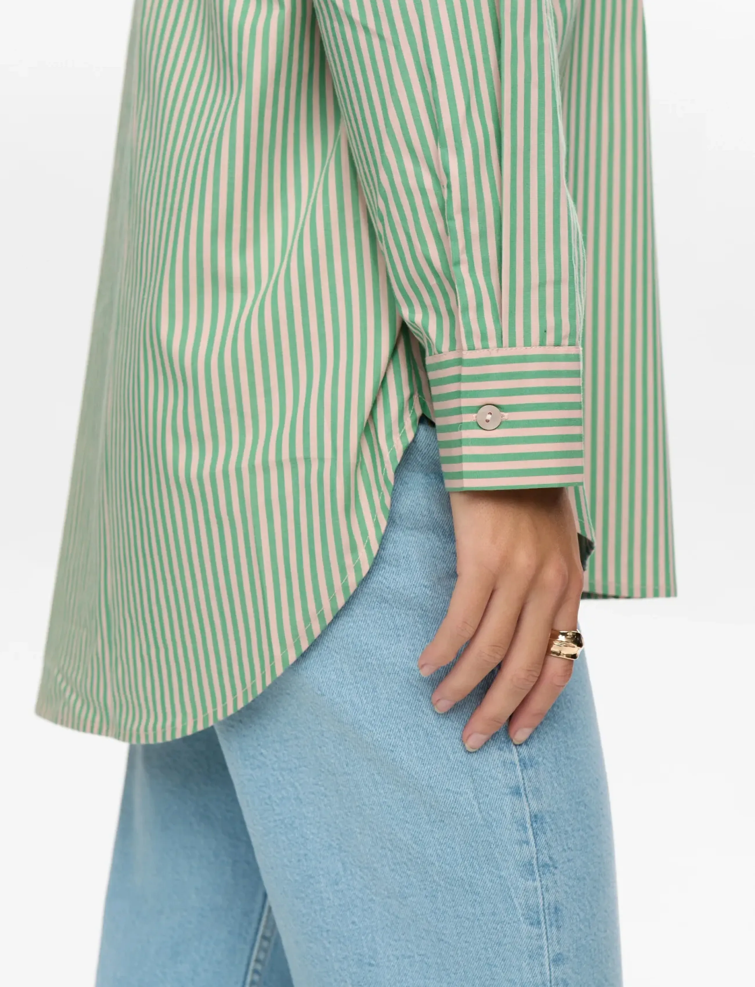 Nümph - NUHAILEY SHIRT W/O STONES - langärmlige hemden - vibrant green - 5