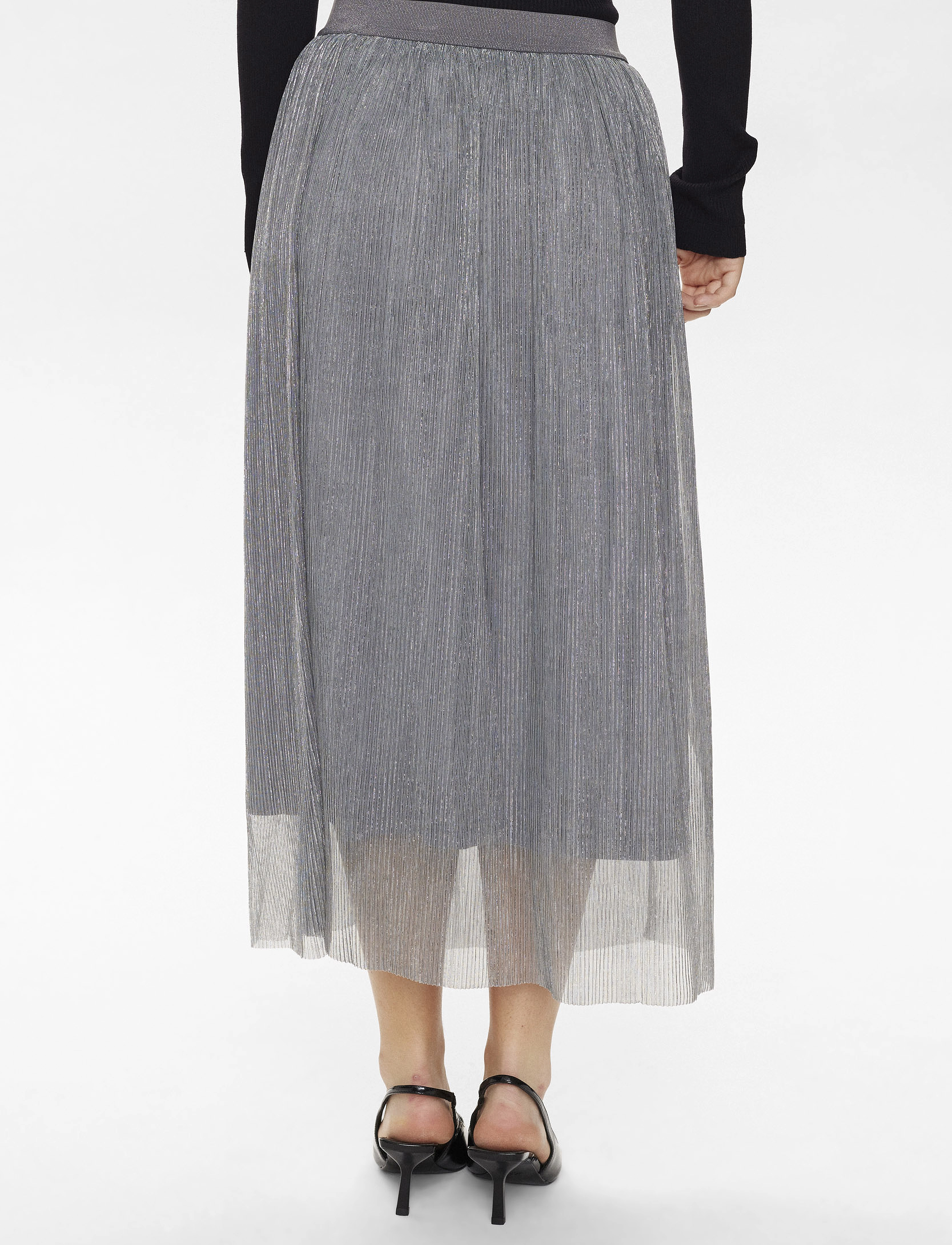 Nümph - NUSEA SKIRT - midi-rokken - silver - 4