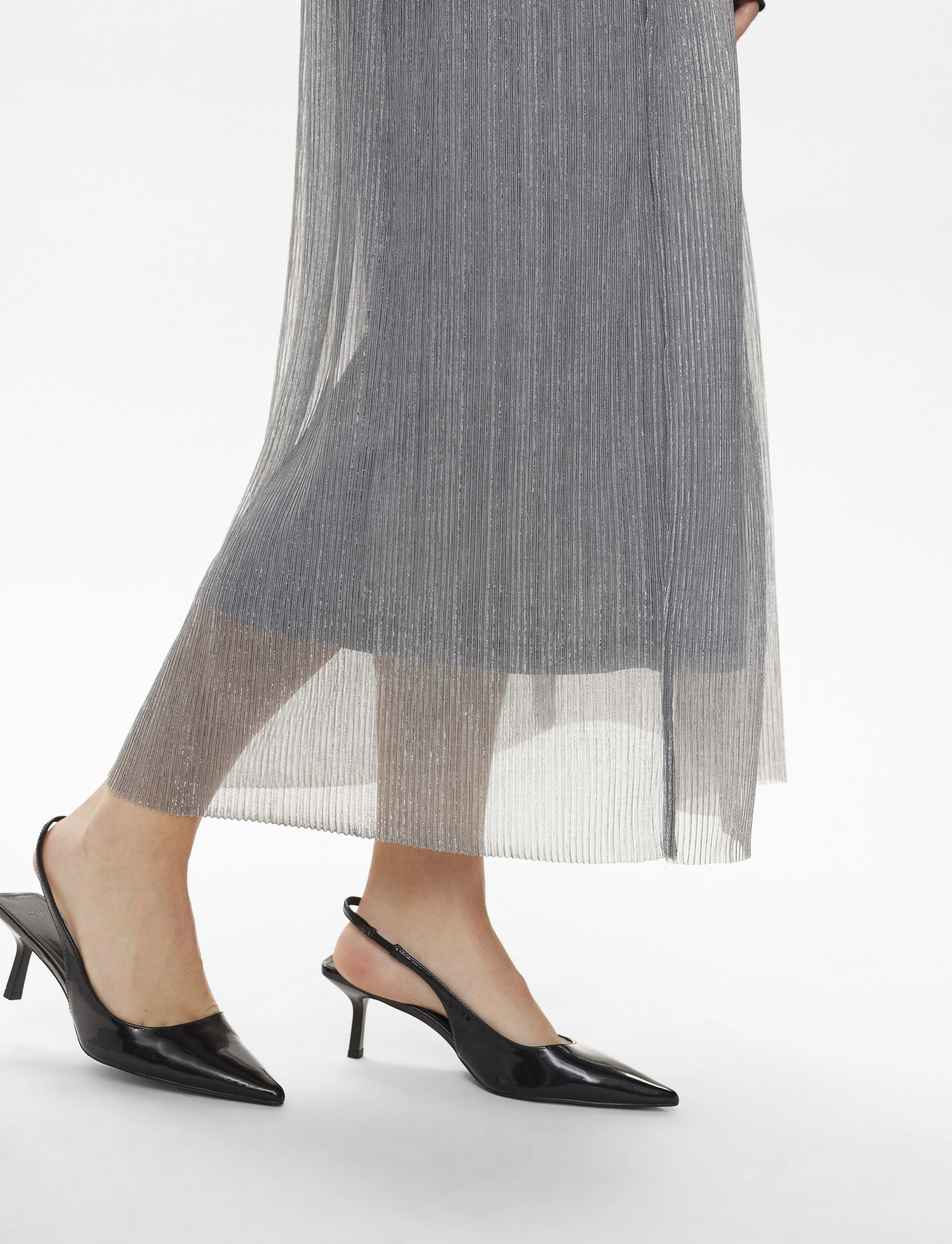 Nümph - NUSEA SKIRT - midi-rokken - silver - 3