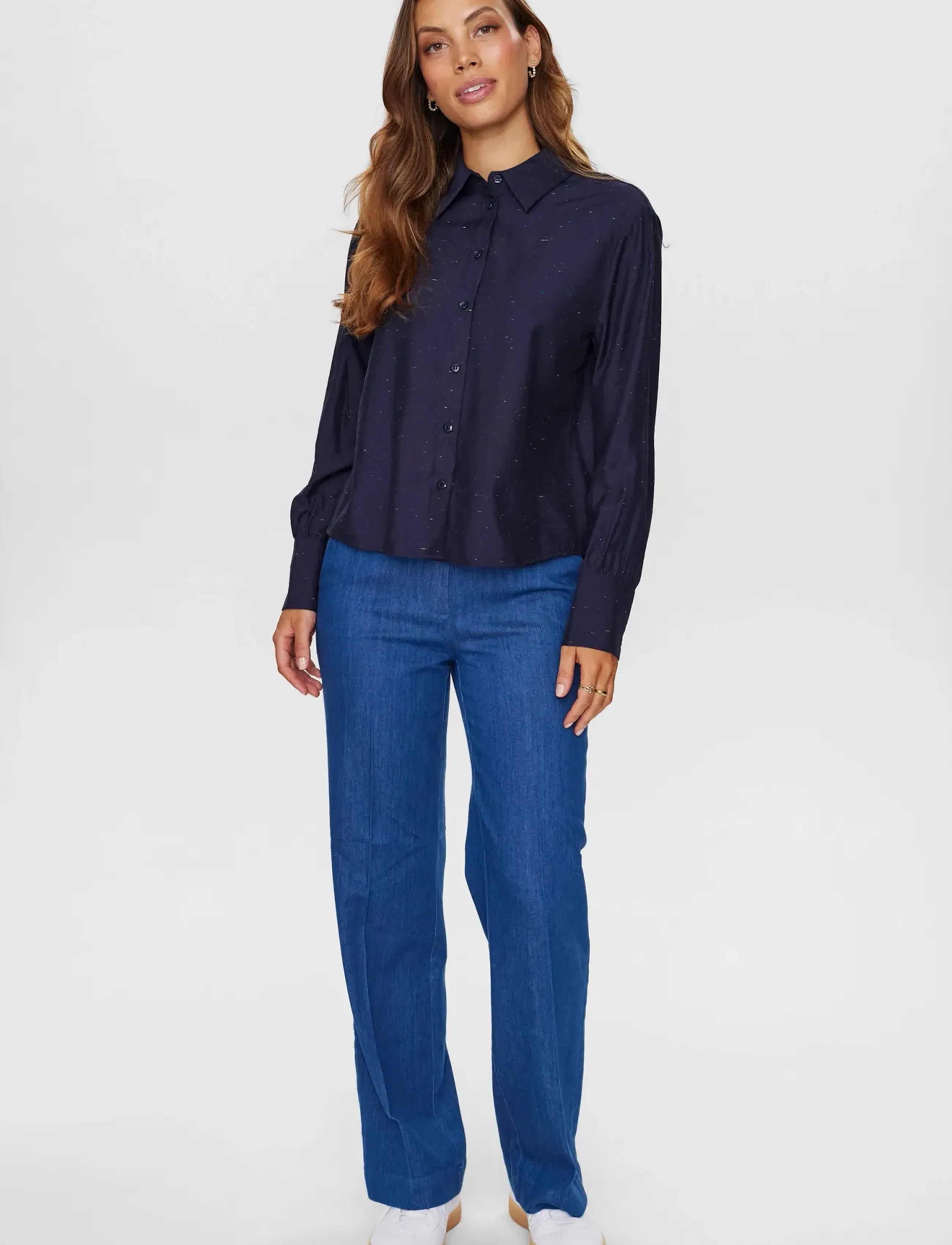 Nümph - NUJONA SHIRT - langærmede skjorter - dark sapphire - 4