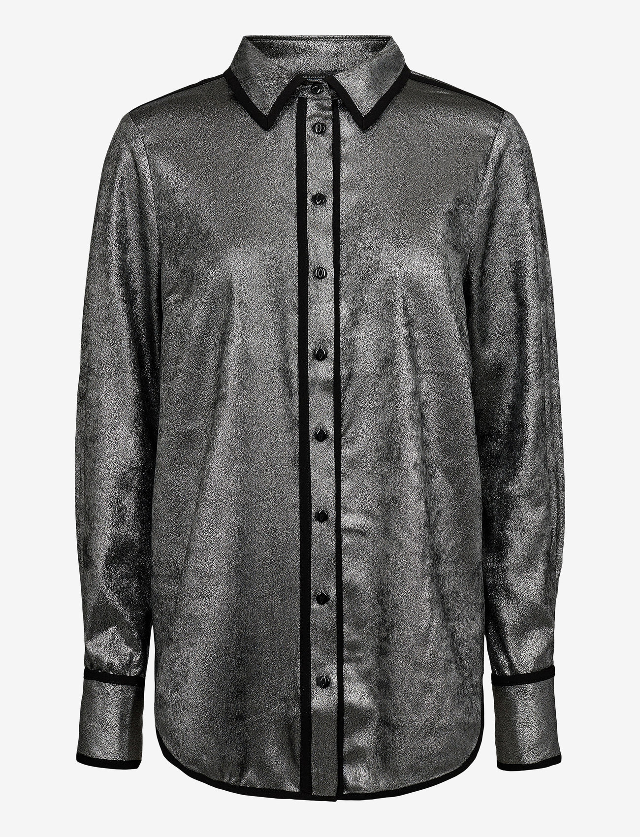 Nümph - NUHILARY SHIRT - long-sleeved shirts - silver - 1