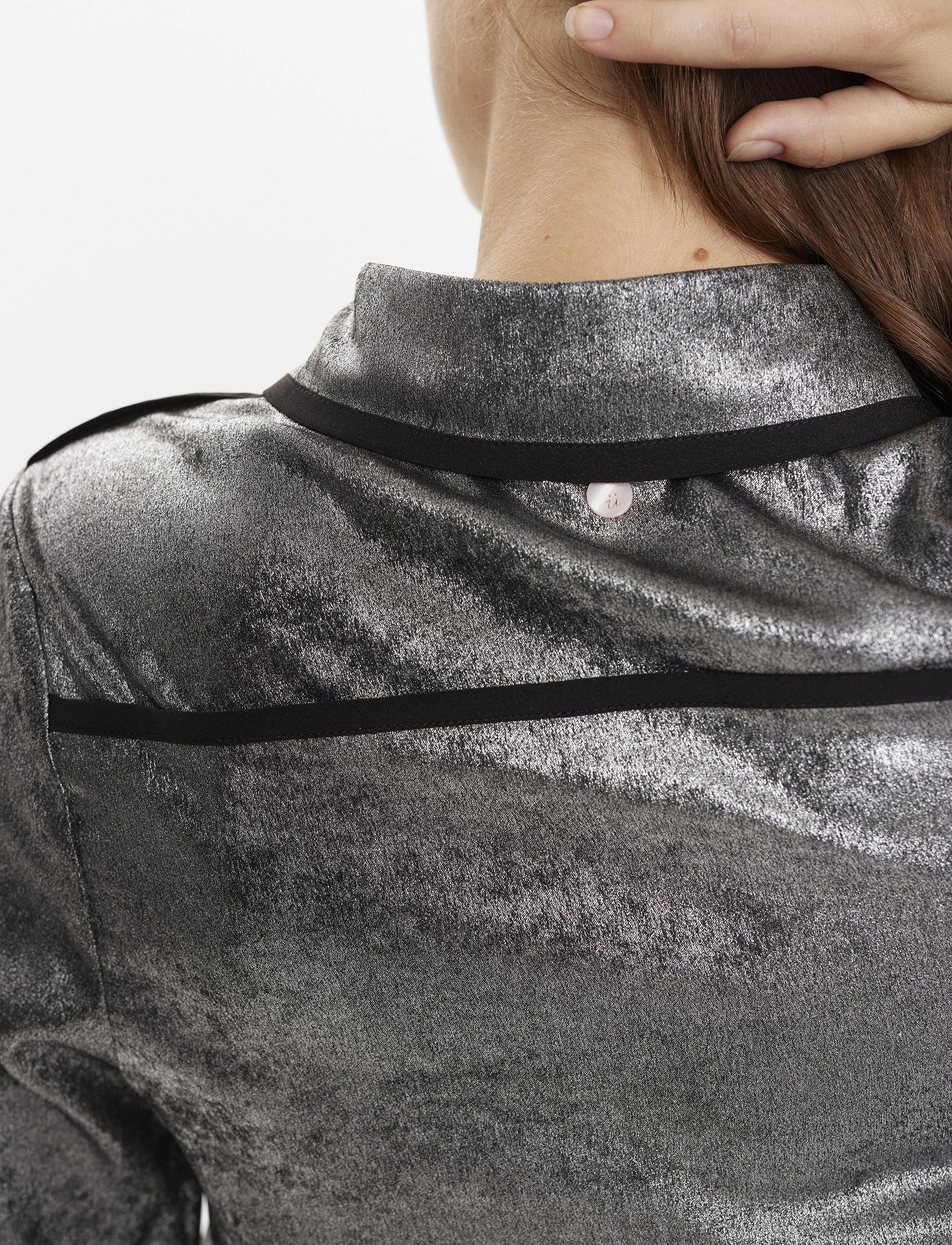 Nümph - NUHILARY SHIRT - langærmede skjorter - silver - 4