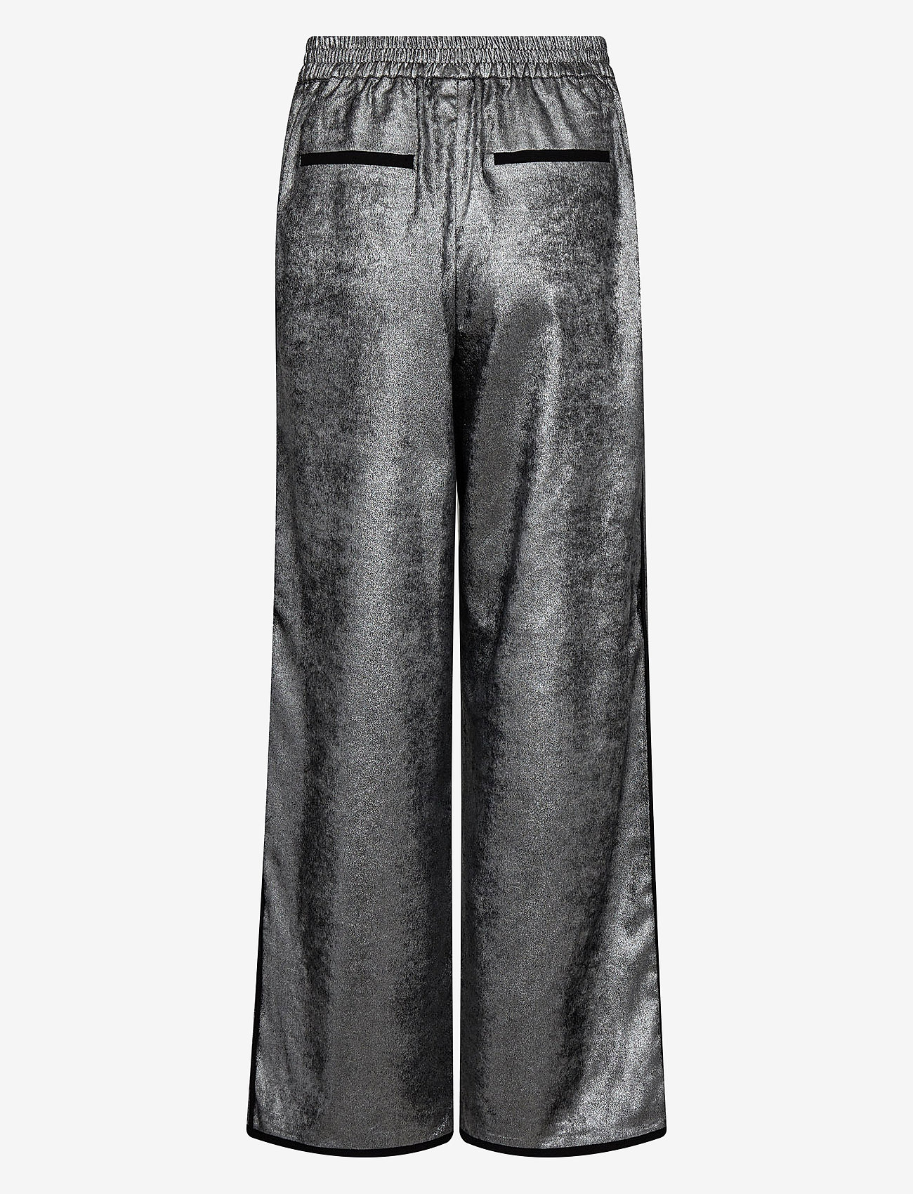 Nümph - NUHILARY PANTS - bukser med brede ben - silver - 1