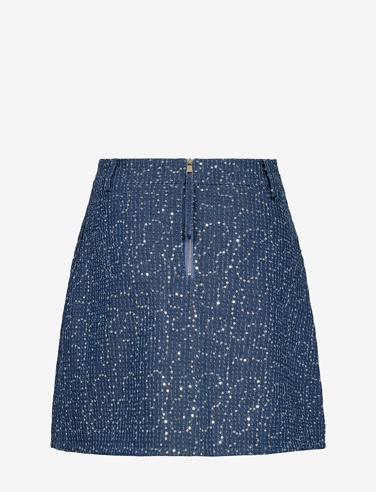 Nümph - NUJOURNEY SKIRT - teksaseelikud - medium blue denim - 2