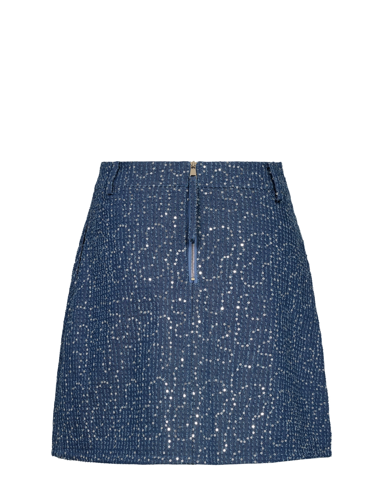 Nümph - NUJOURNEY SKIRT - kurze röcke - medium blue denim - 2