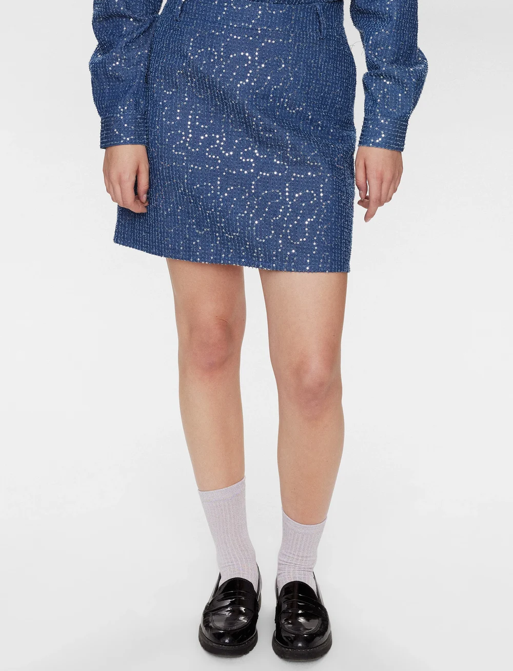 Nümph - NUJOURNEY SKIRT - spijkerrokken - medium blue denim - 0