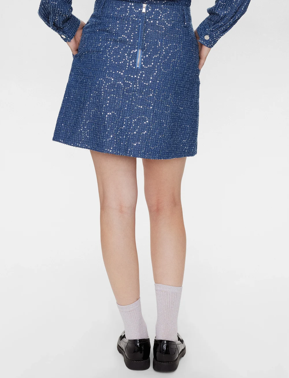 Nümph - NUJOURNEY SKIRT - spijkerrokken - medium blue denim - 3