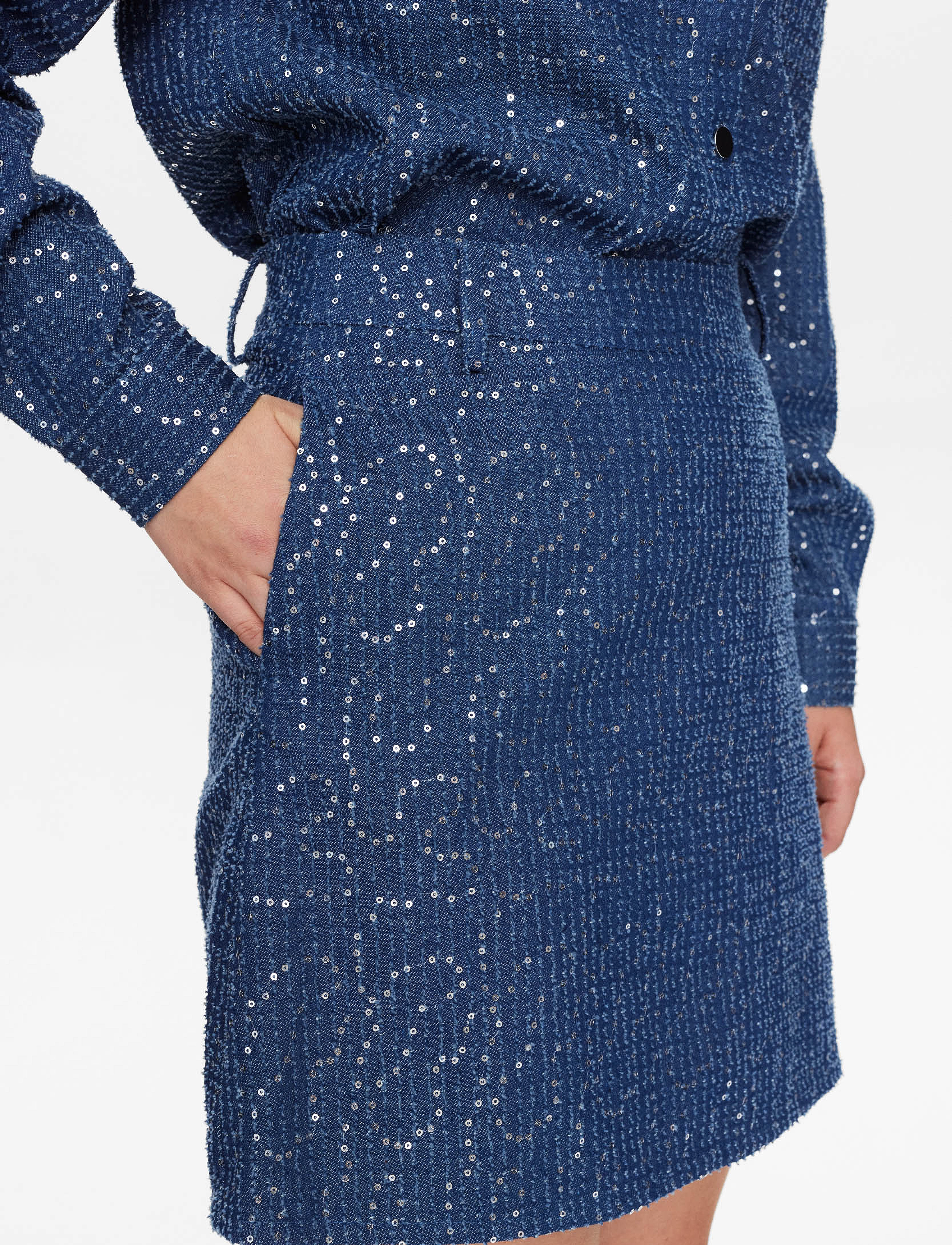 Nümph - NUJOURNEY SKIRT - kurze röcke - medium blue denim - 5