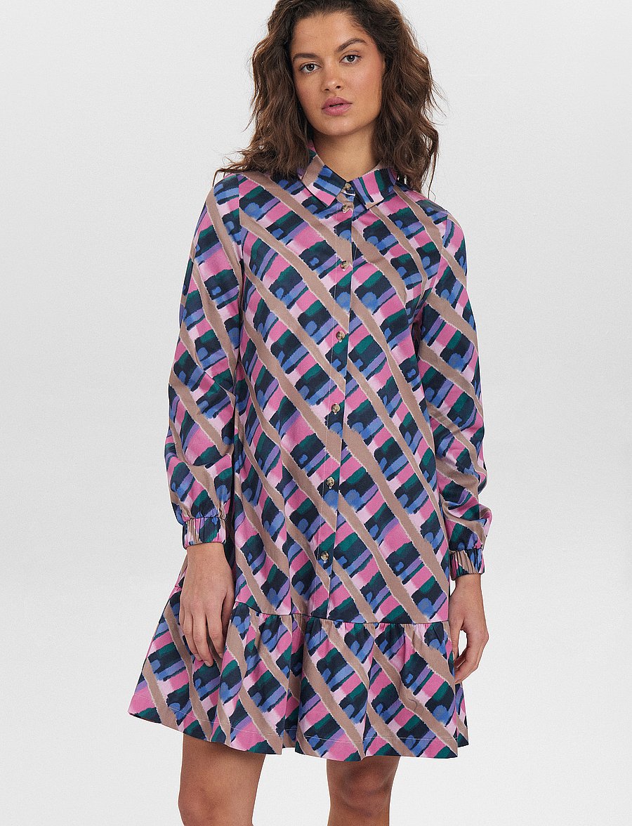 Nümph - NUTARTY DRESS - shirt dresses - pink cosmos - 0