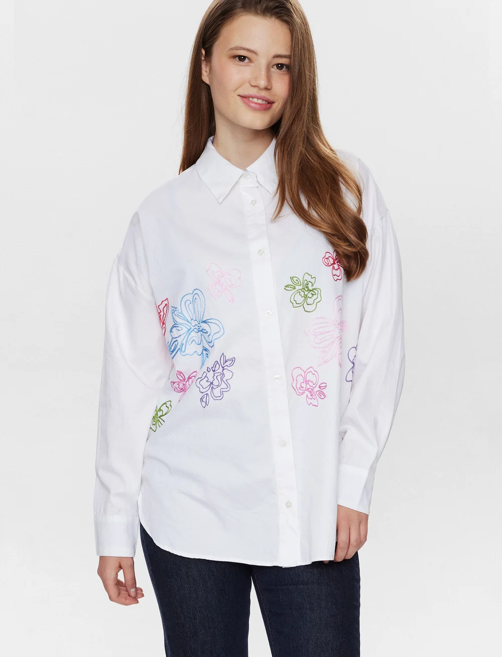 Nümph - NUFAITH SHIRT - long-sleeved shirts - bright white - 0