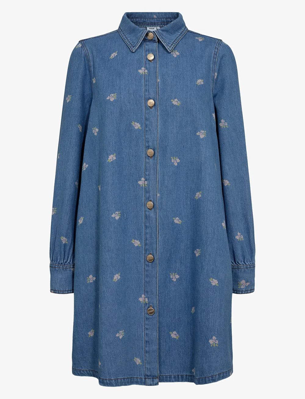 Nümph - NUIBIZA DRESS - jeanskleider - medium blue denim - 1