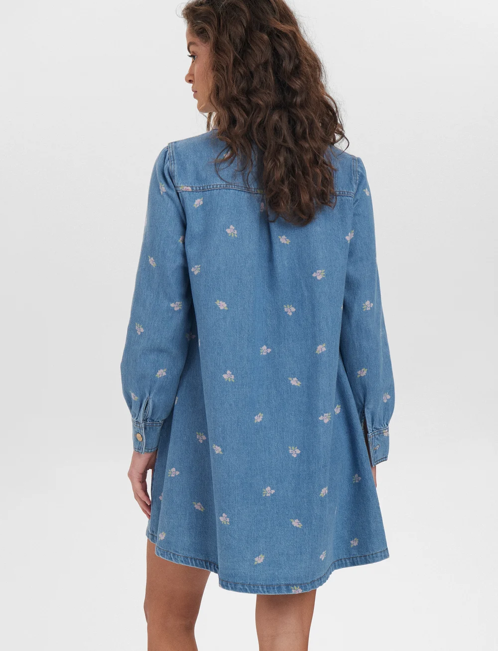 Nümph - NUIBIZA DRESS - jeanskleider - medium blue denim - 3