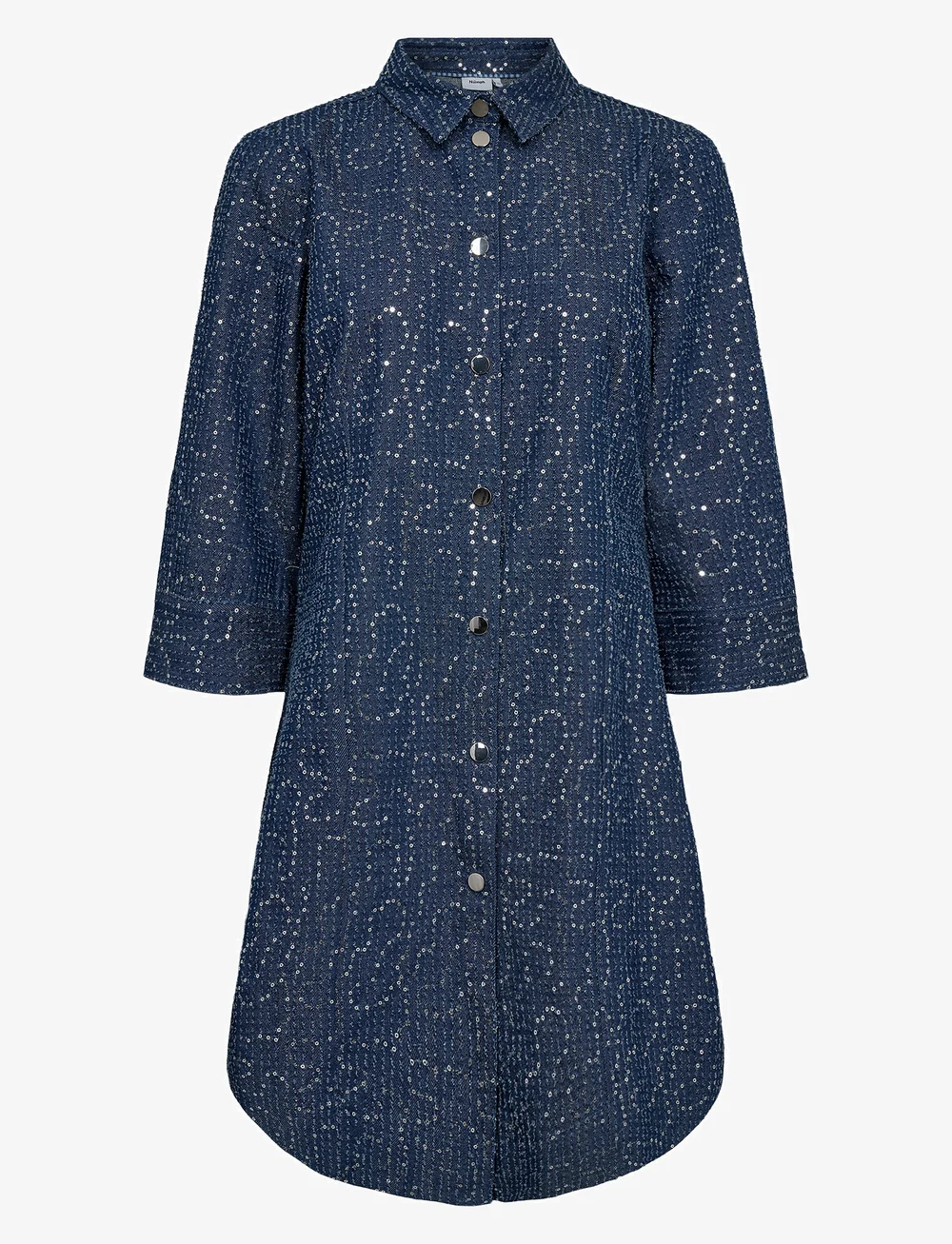 Nümph - NUJOURNEY DRESS - teksakleidid - medium blue denim - 1