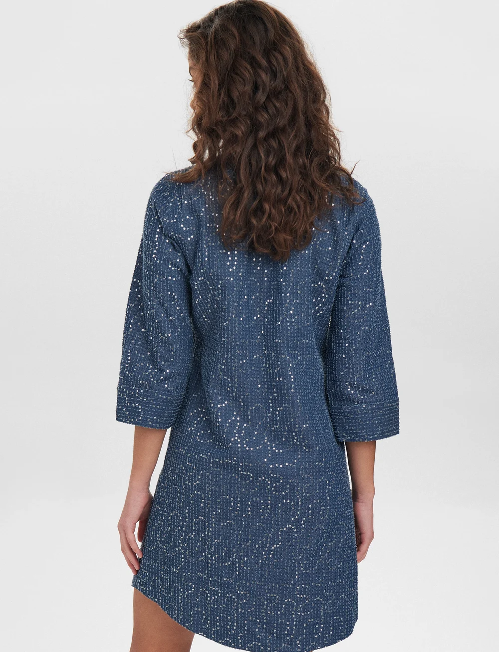 Nümph - NUJOURNEY DRESS - teksakleidid - medium blue denim - 3