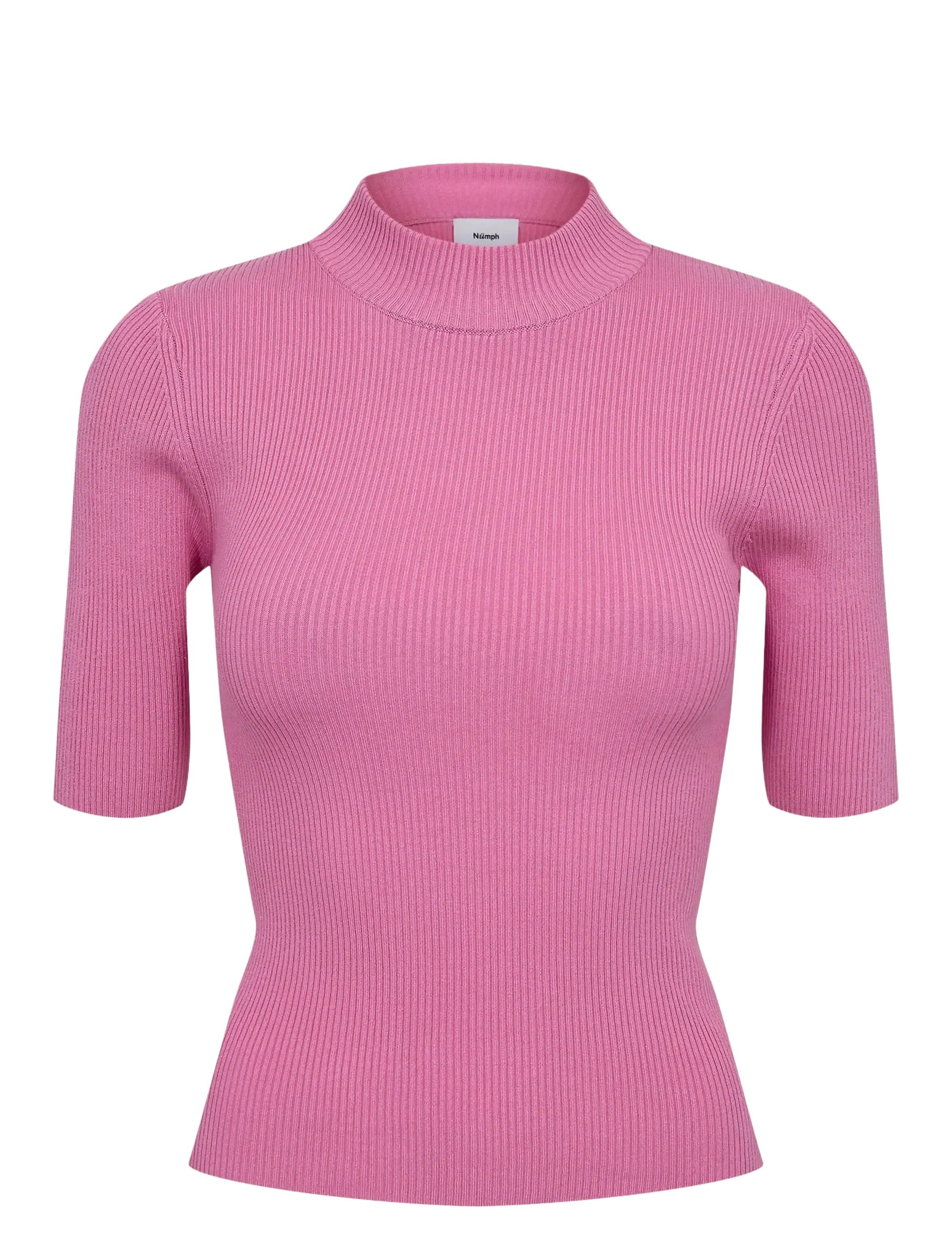 Nümph NUBIA SS PULLOVER CROPPED - Campaign - FUCHSIA PINK / pink/rose